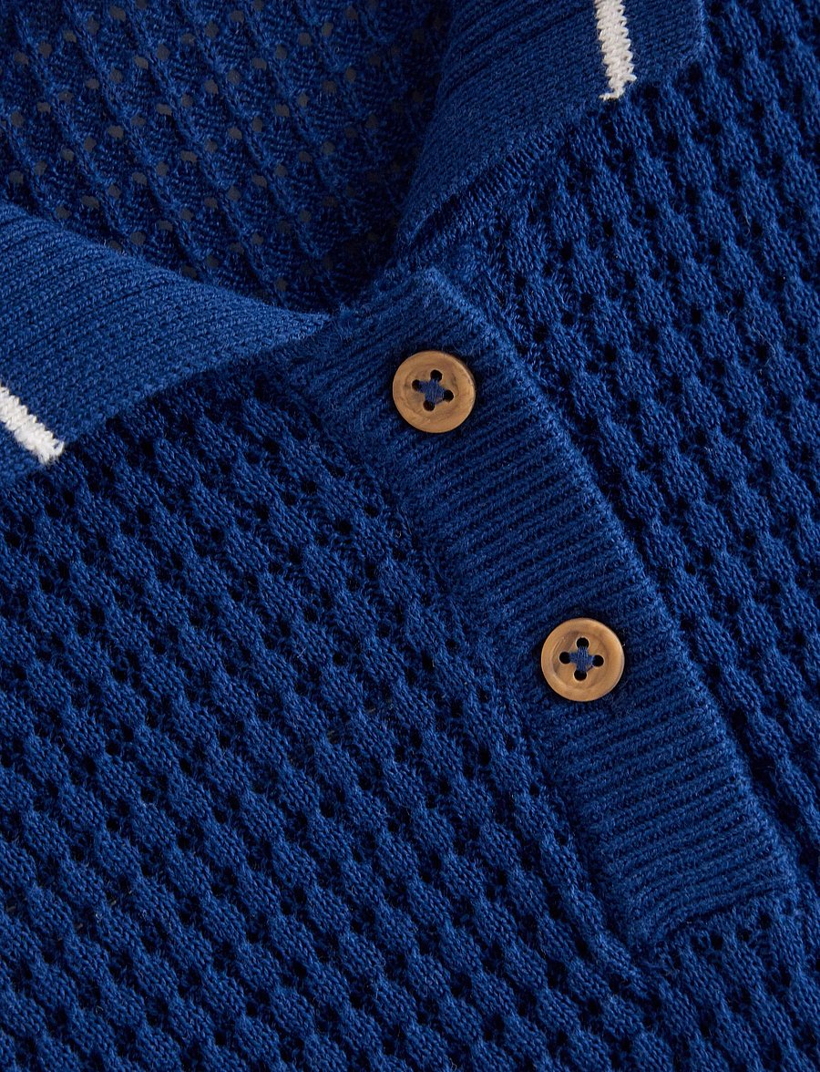 Lindex - Short-sleeved polo shirt - kurzärmelig - dark blue - 5