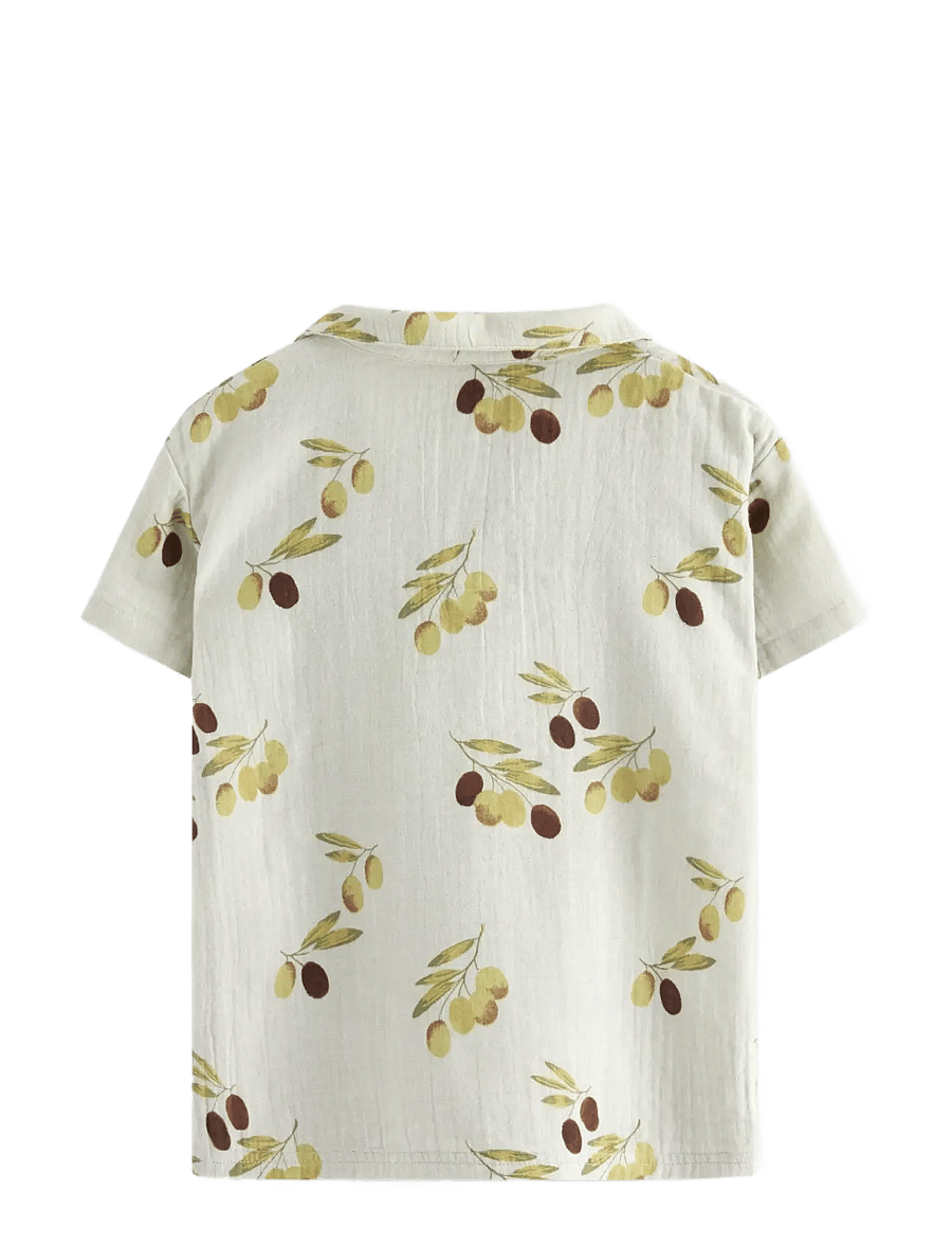 Lindex - Short-sleeved shirt - kortärmade skjortor - light dusty green - 2
