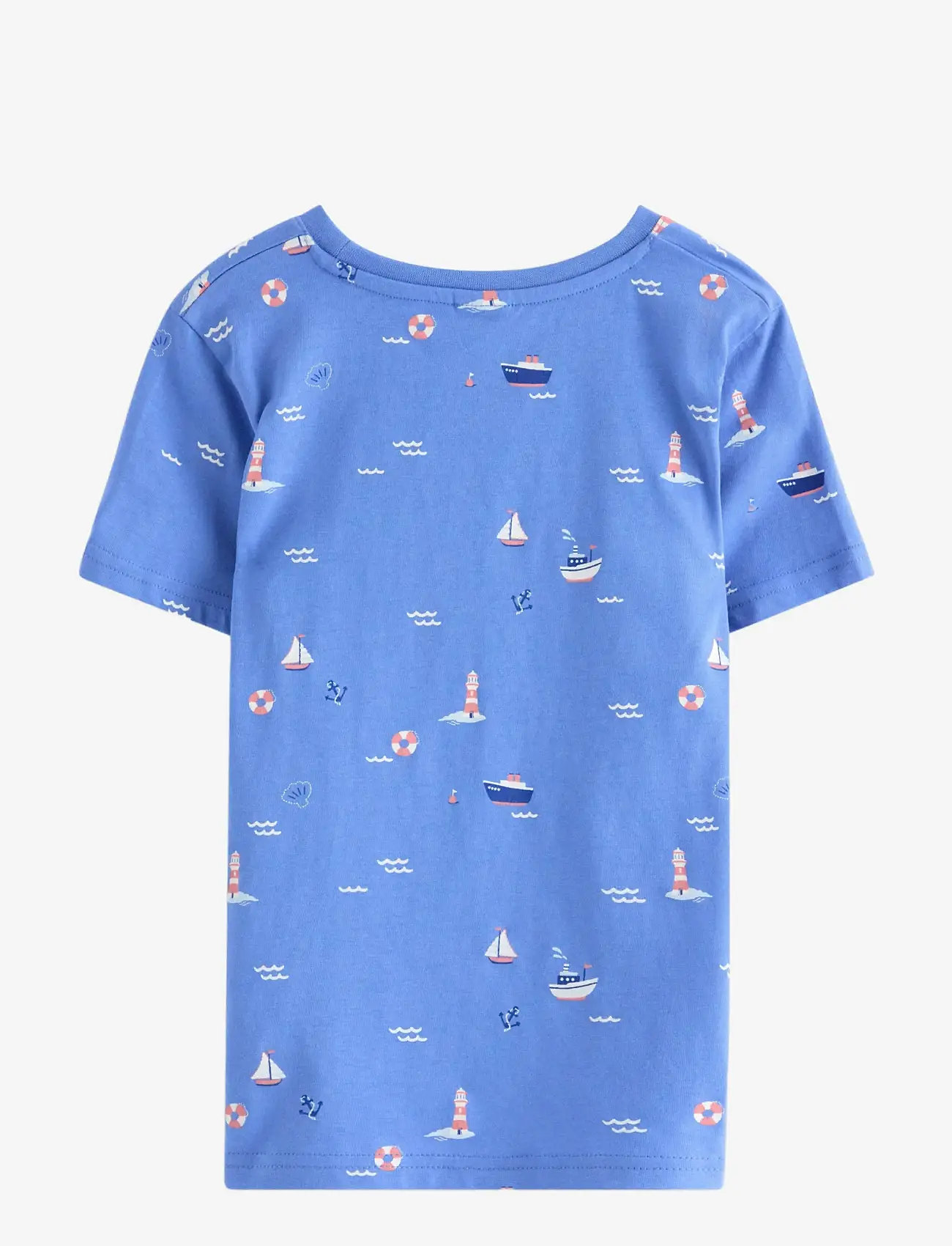 Lindex - Short-sleeved top - kortärmade t-shirts - blue - 1