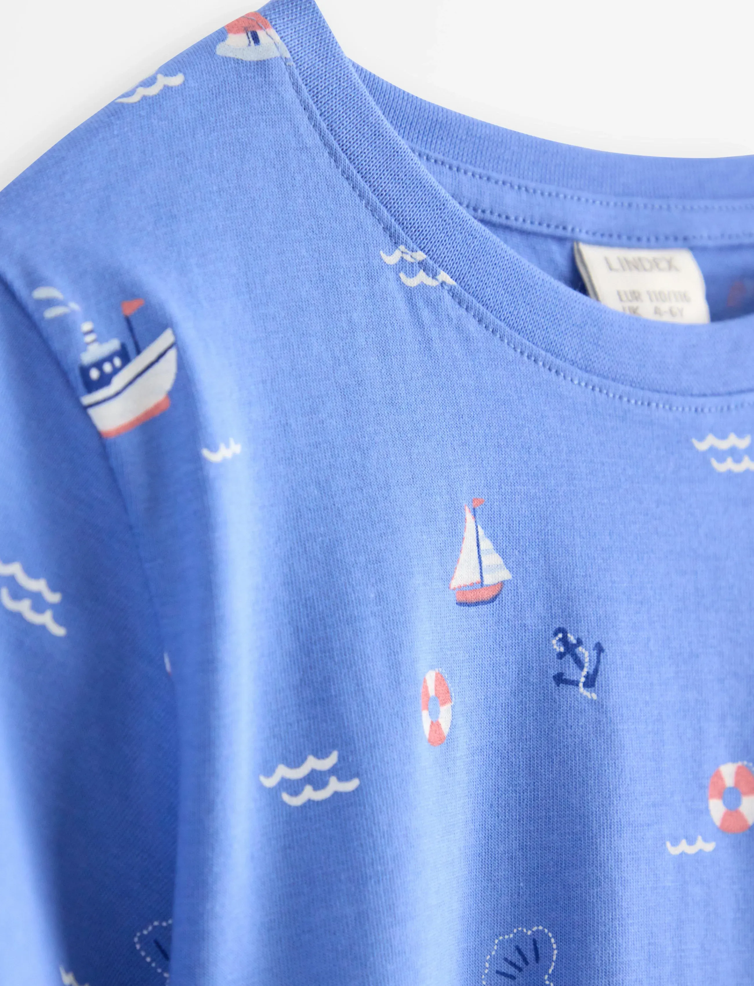 Lindex - Short-sleeved top - short-sleeved t-shirts - blue - 2