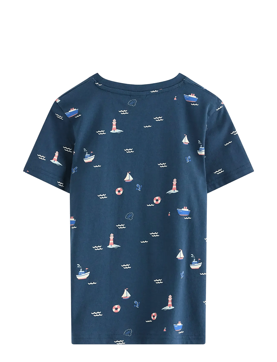 Lindex - Short-sleeved top - marškinėliai trumpomis rankovėmis - dark blue - 1