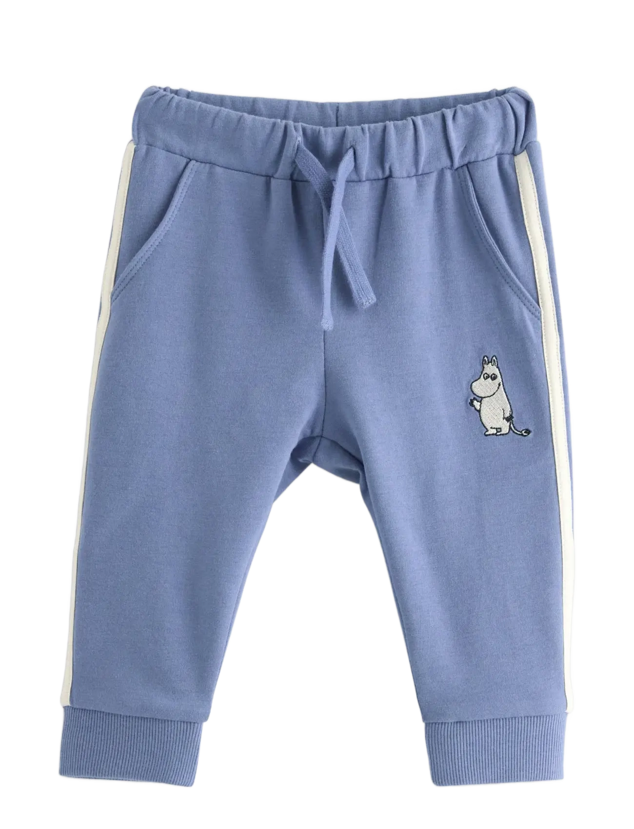 Lindex Trousers side panel Moomin - App deal - BLUE / blue