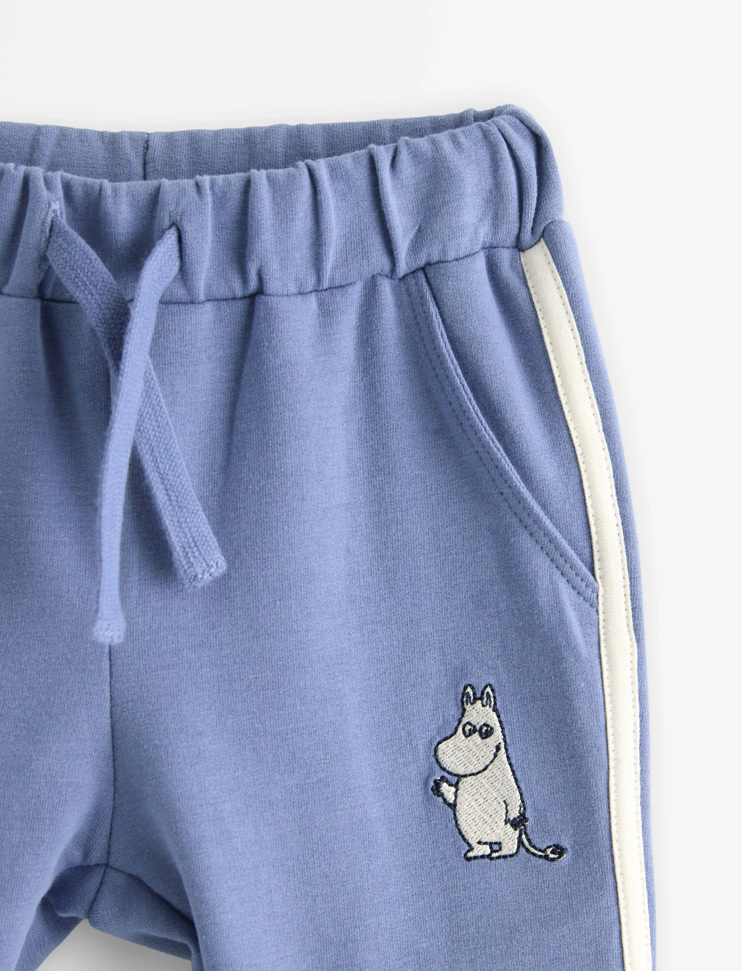 Lindex - Trousers side panel Moomin - blue - 2