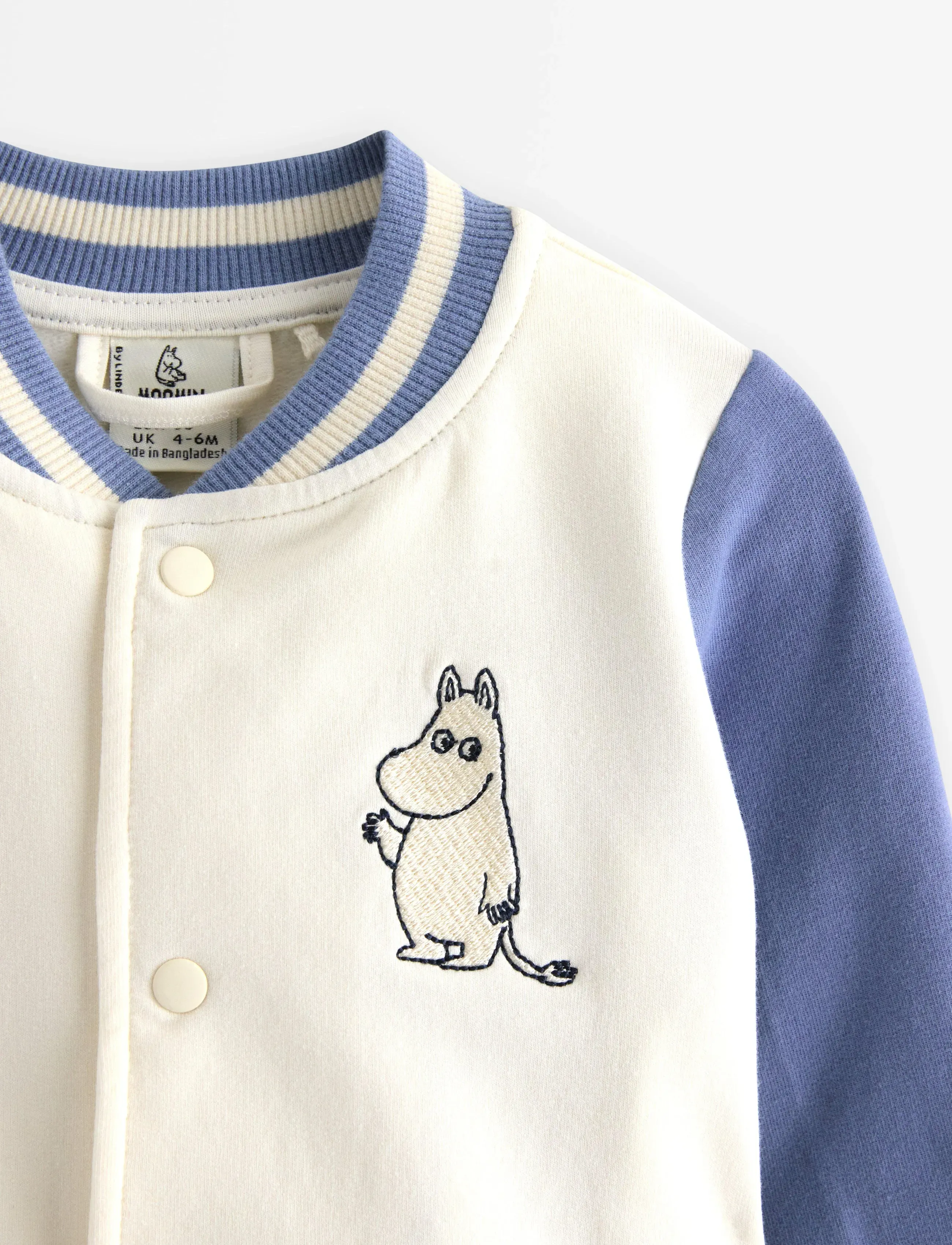 Lindex - Indoor jacket baseball Moomin - white - 2