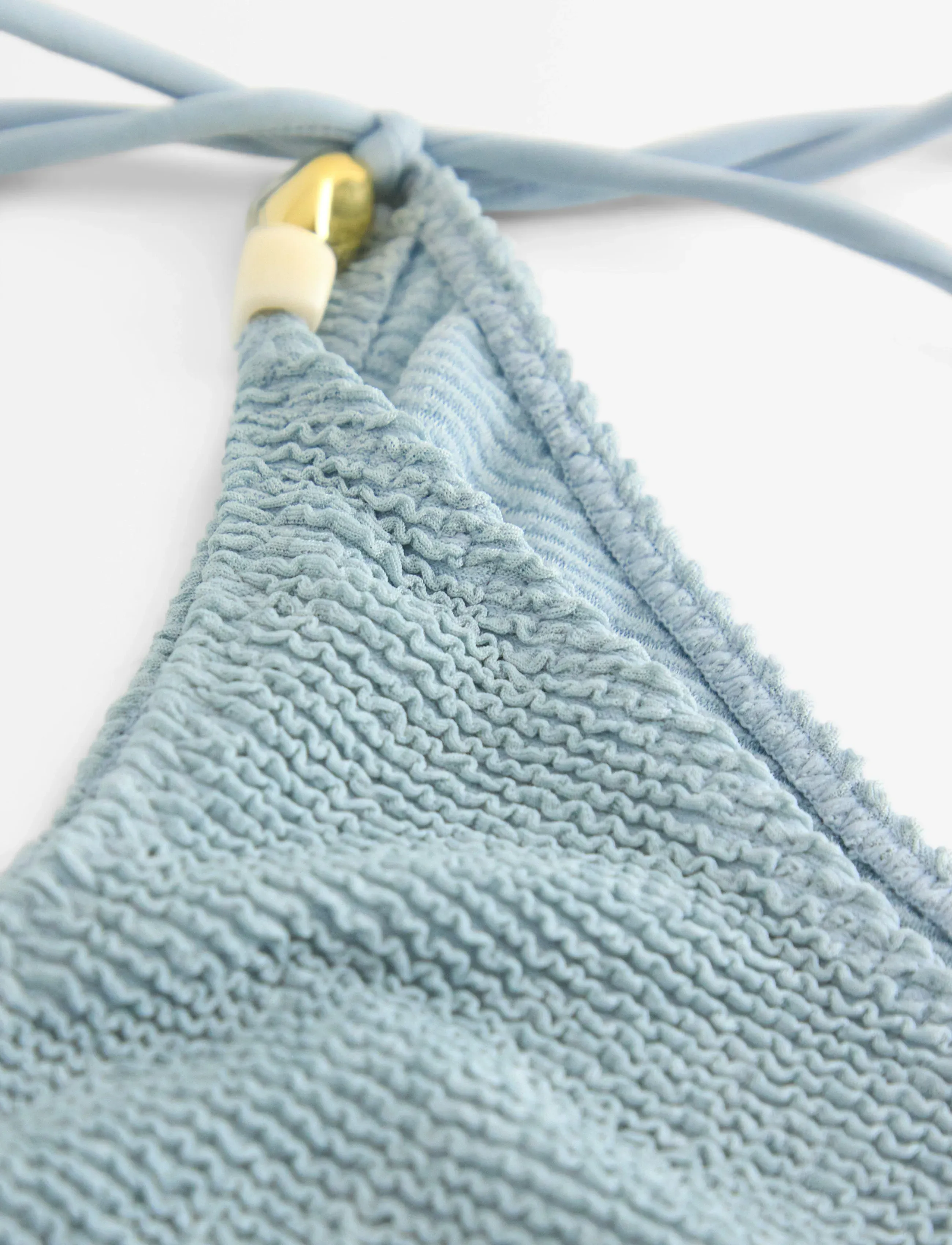 Lindex - Brazilian bikini bottom - brazilian bikiinid - light dusty blue - 5