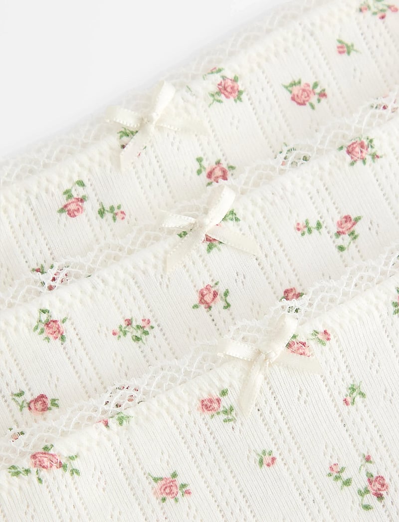 Lindex - 3 Pack brief high pointelle co - modetrends - off white - 2