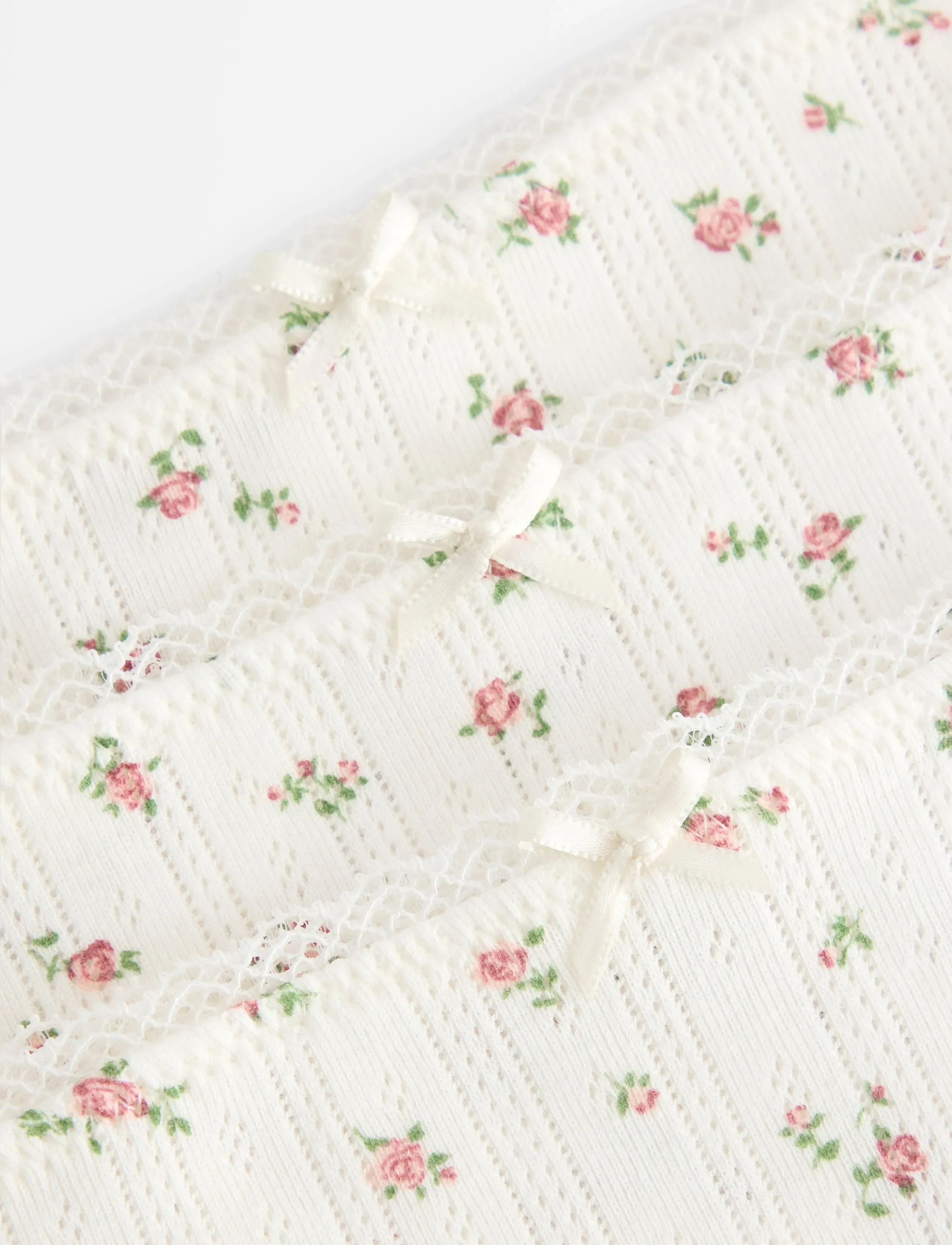 Lindex - 3 Pack brief high pointelle co - modetrends - off white - 2