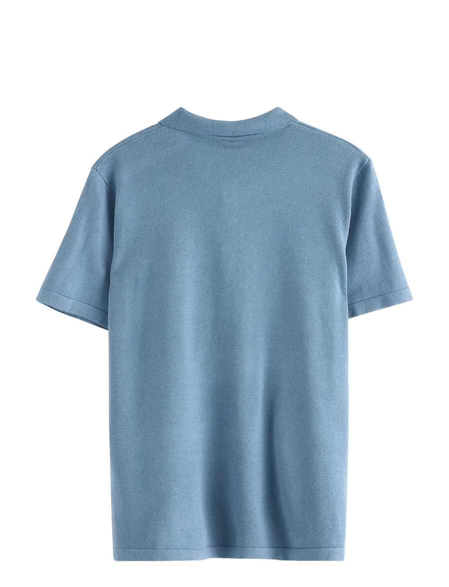 Lindex - Short-sleeved polo shirt - kortærmede poloer - lt dusty blue - 2