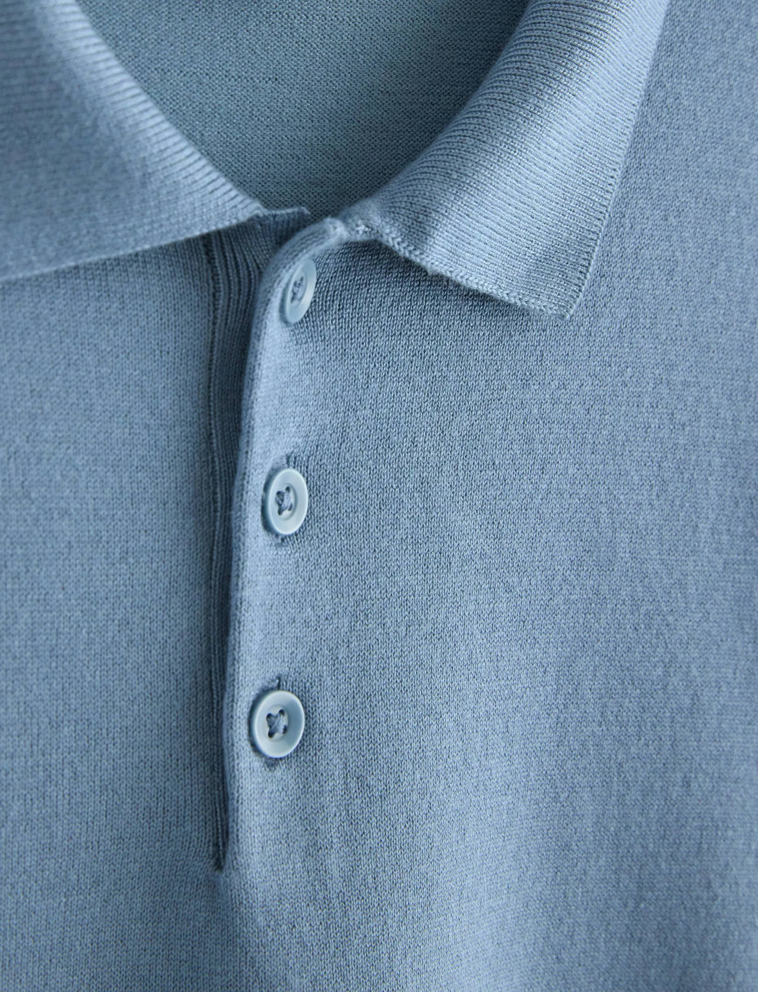Lindex - Short-sleeved polo shirt - kortärmade pikéer - lt dusty blue - 5