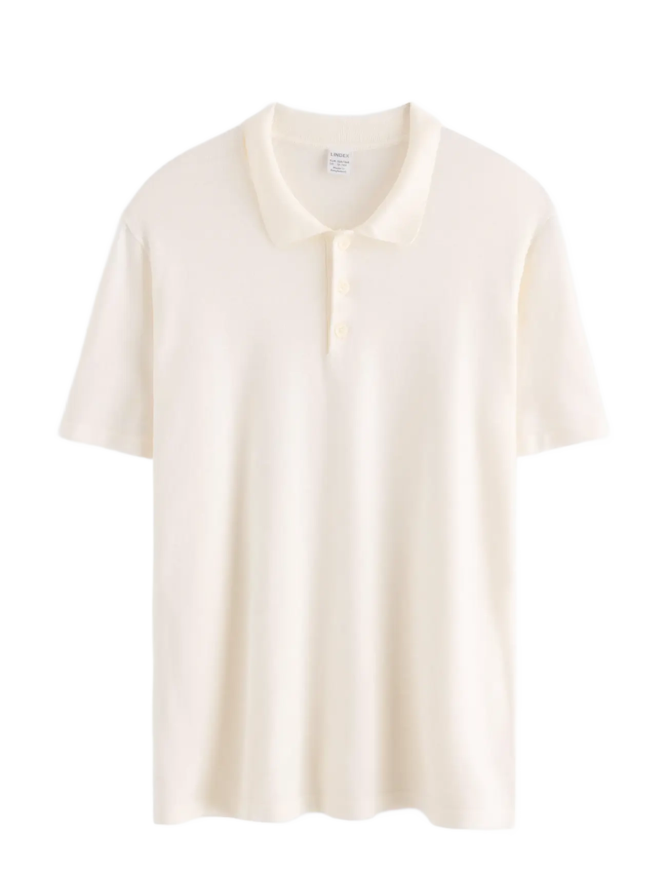 LINDEX Kurzärmelig Polo Shirt Cream - 128 - Kinder