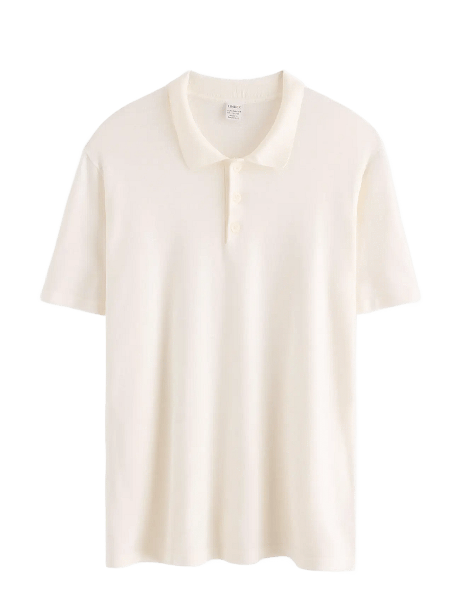 Lindex - Short-sleeved polo shirt - kurzärmelig - off white - 1