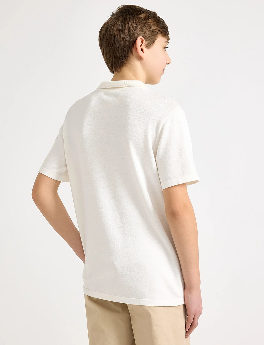 Lindex - Short-sleeved polo shirt - kurzärmelig - off white - 3