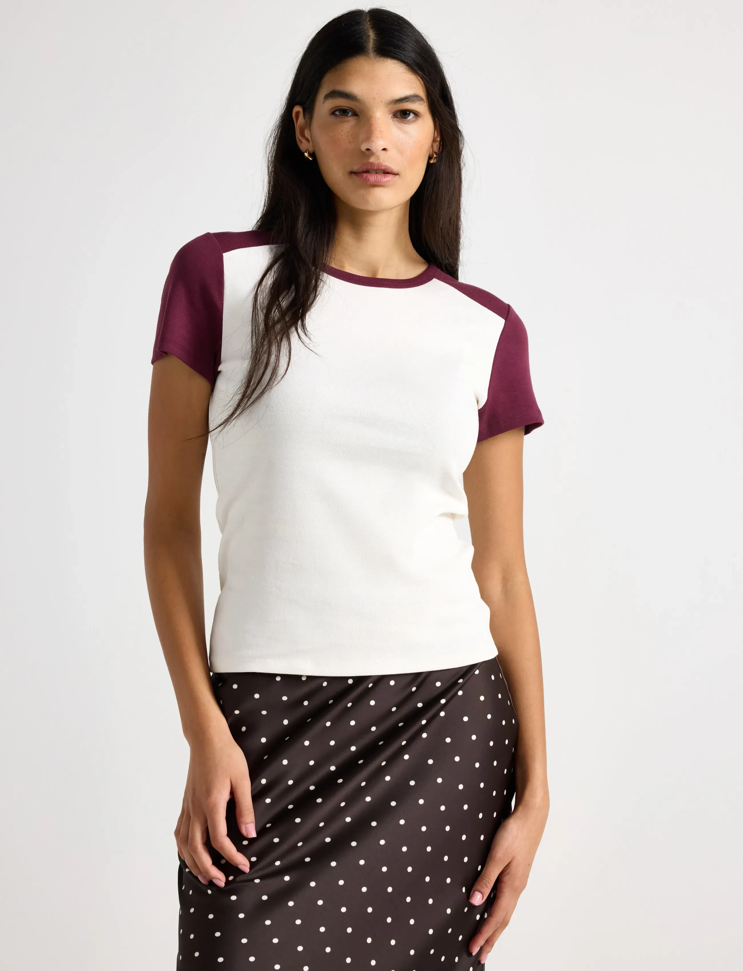 Lindex Top Lisette - T-shirts & Tops - LIGHT WHITE / cream