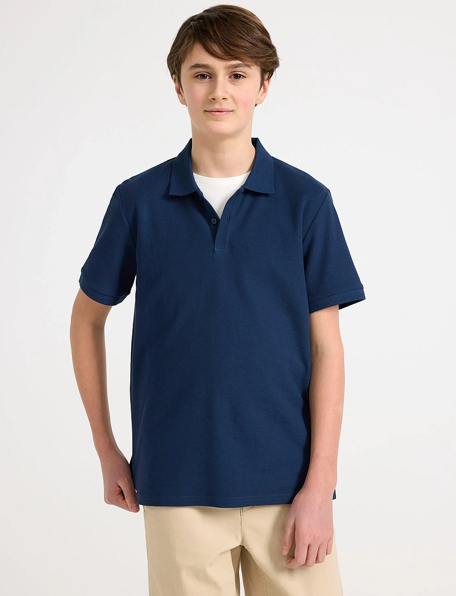 Lindex - Short-sleeved polo shirt - polo marškinėliai trumpomis rankovėmis - dark blue - 0