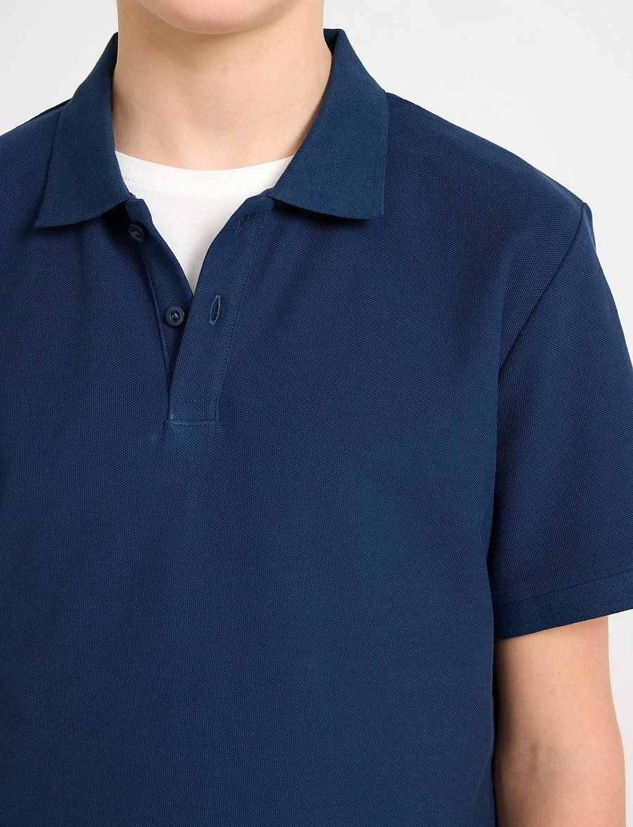 Lindex - Short-sleeved polo shirt - polo marškinėliai trumpomis rankovėmis - dark blue - 4