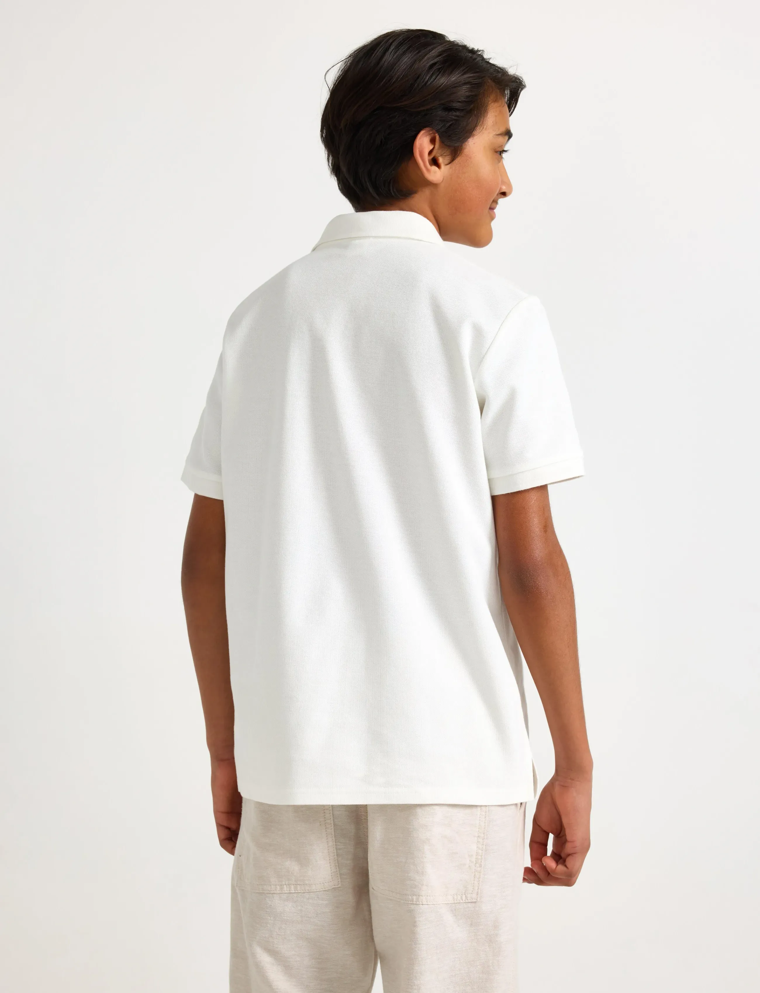 Lindex - Short-sleeved polo shirt - polosärgid - white - 3