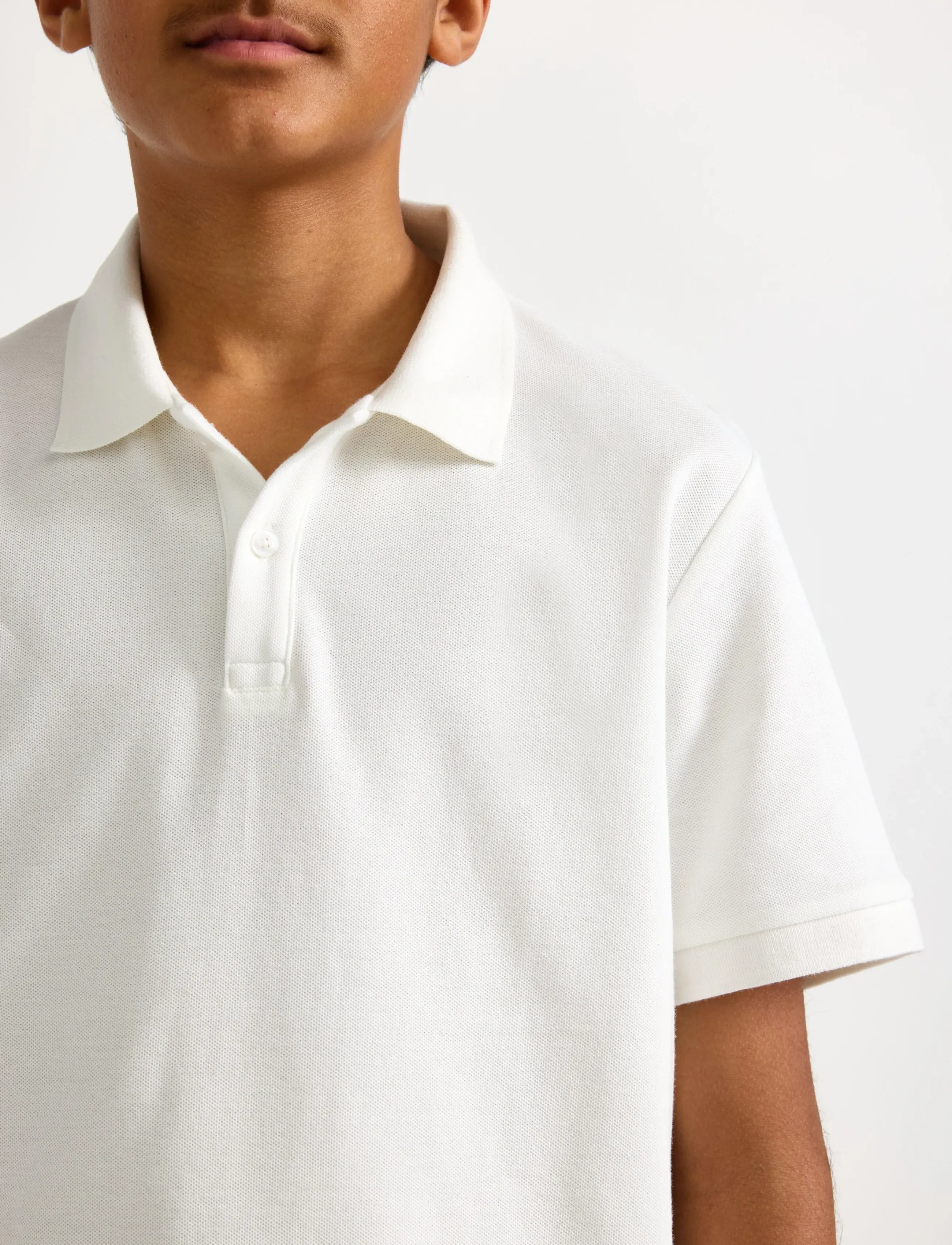Lindex - Short-sleeved polo shirt - polosärgid - white - 4
