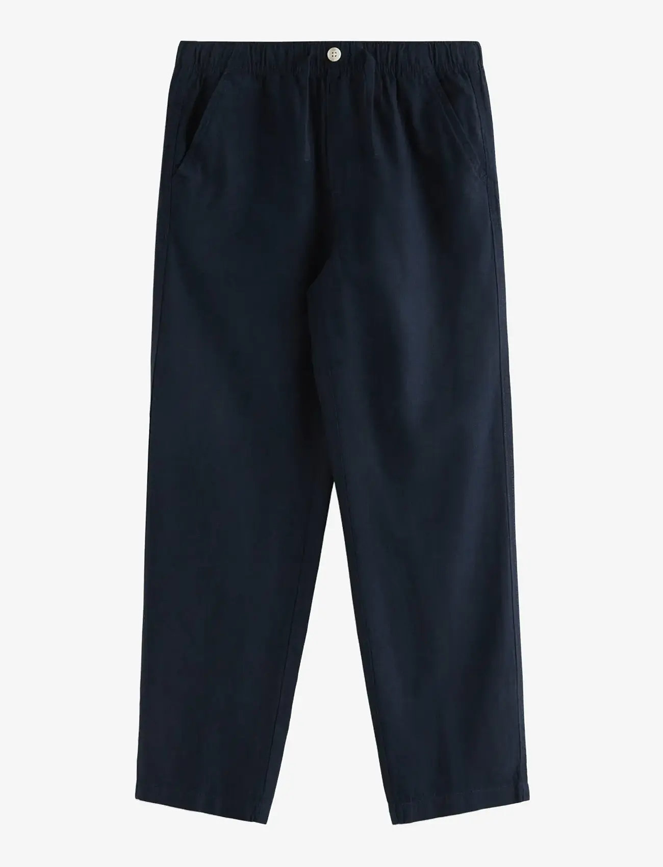 Lindex - Trousers in linen blend - linane riietus - dark navy - 1