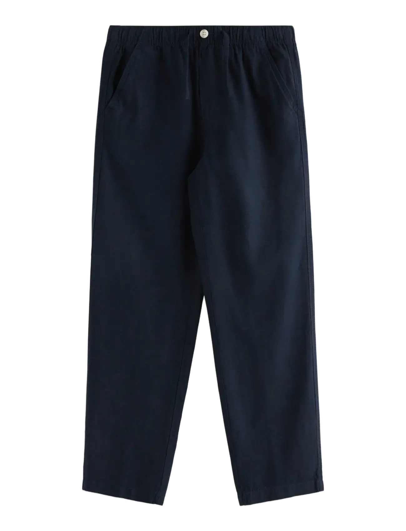 Lindex Trousers in linen blend - Bottoms - DARK NAVY / navy