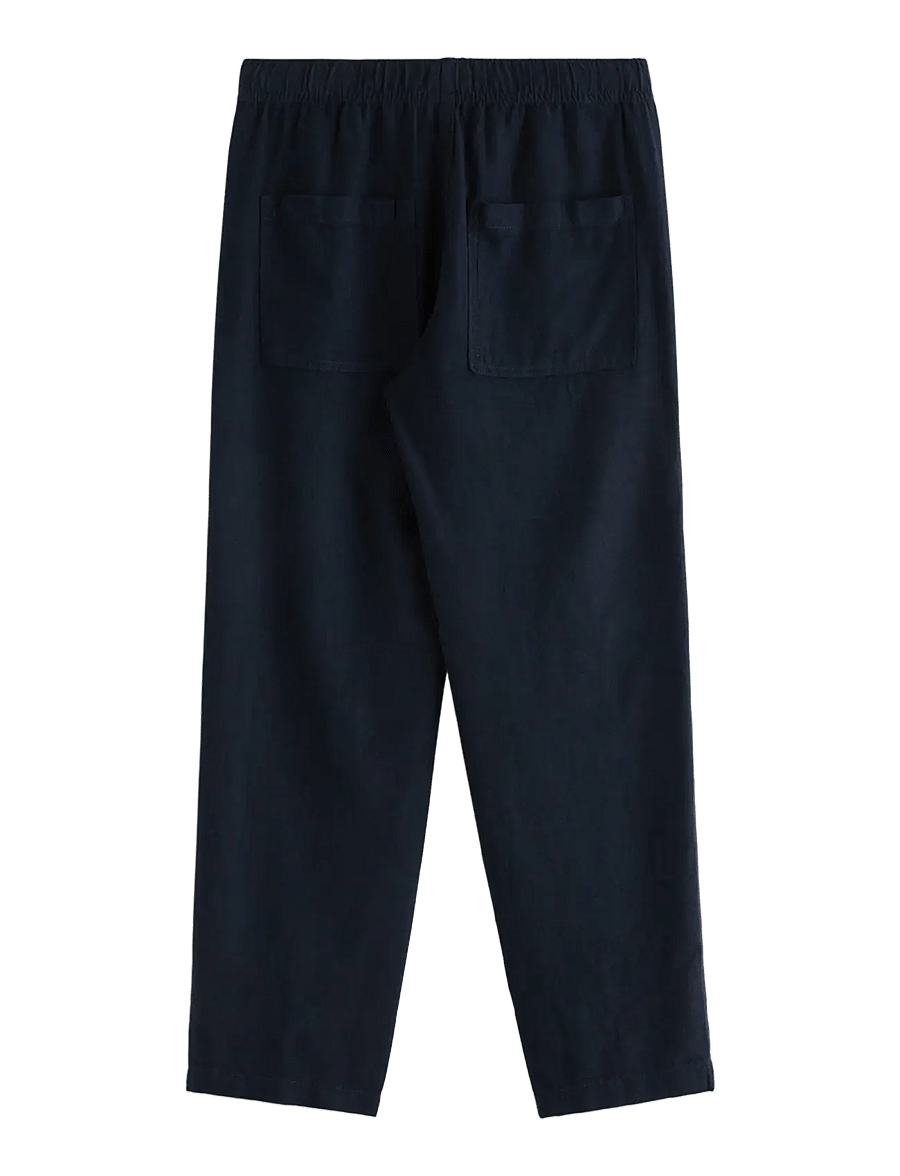 Lindex - Trousers in linen blend - leinen-kleidung - dark navy - 2