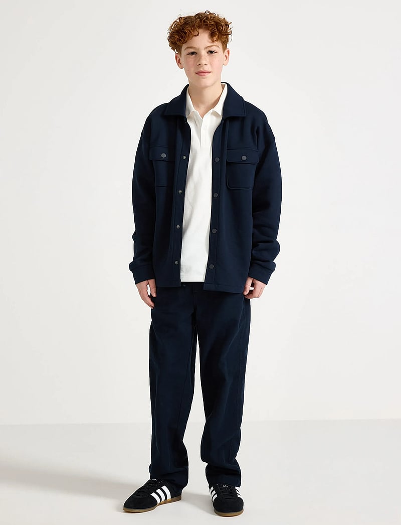 Lindex - Trousers in linen blend - leinen-kleidung - dark navy - 0