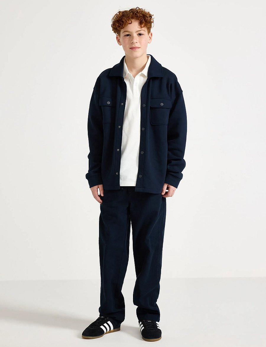 Lindex - Trousers in linen blend - leinen-kleidung - dark navy - 0