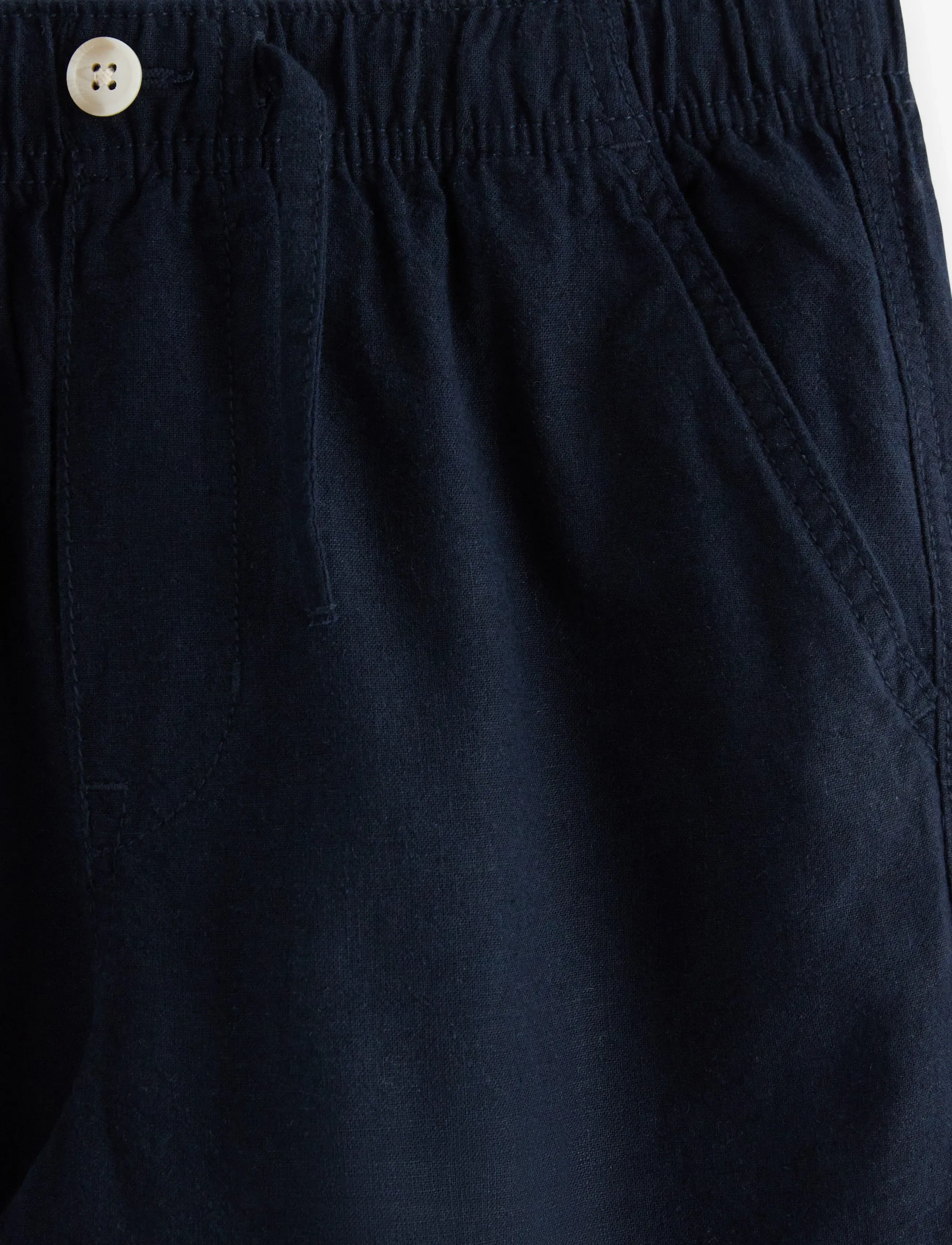 Lindex - Trousers in linen blend - leinen-kleidung - dark navy - 5