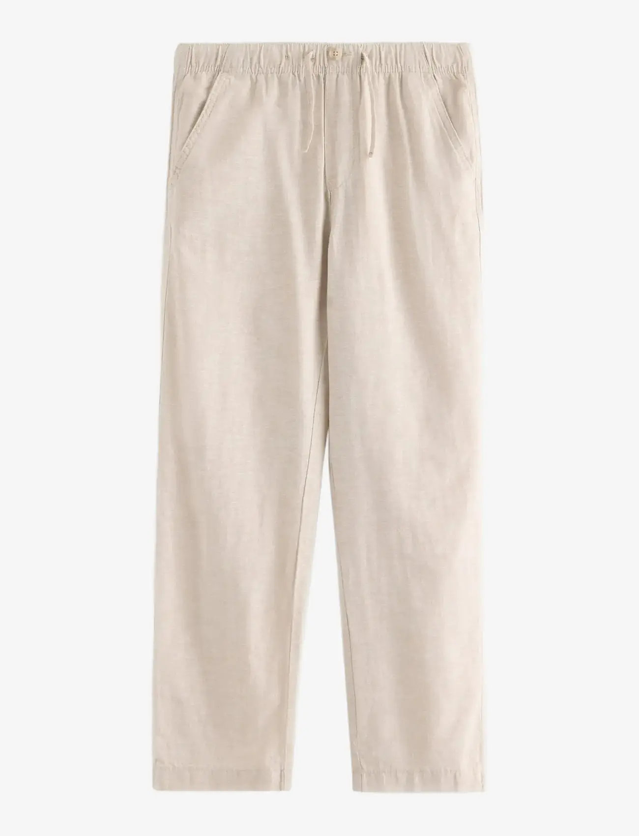 Lindex - Trousers in linen blend - bukser - light grey - 1