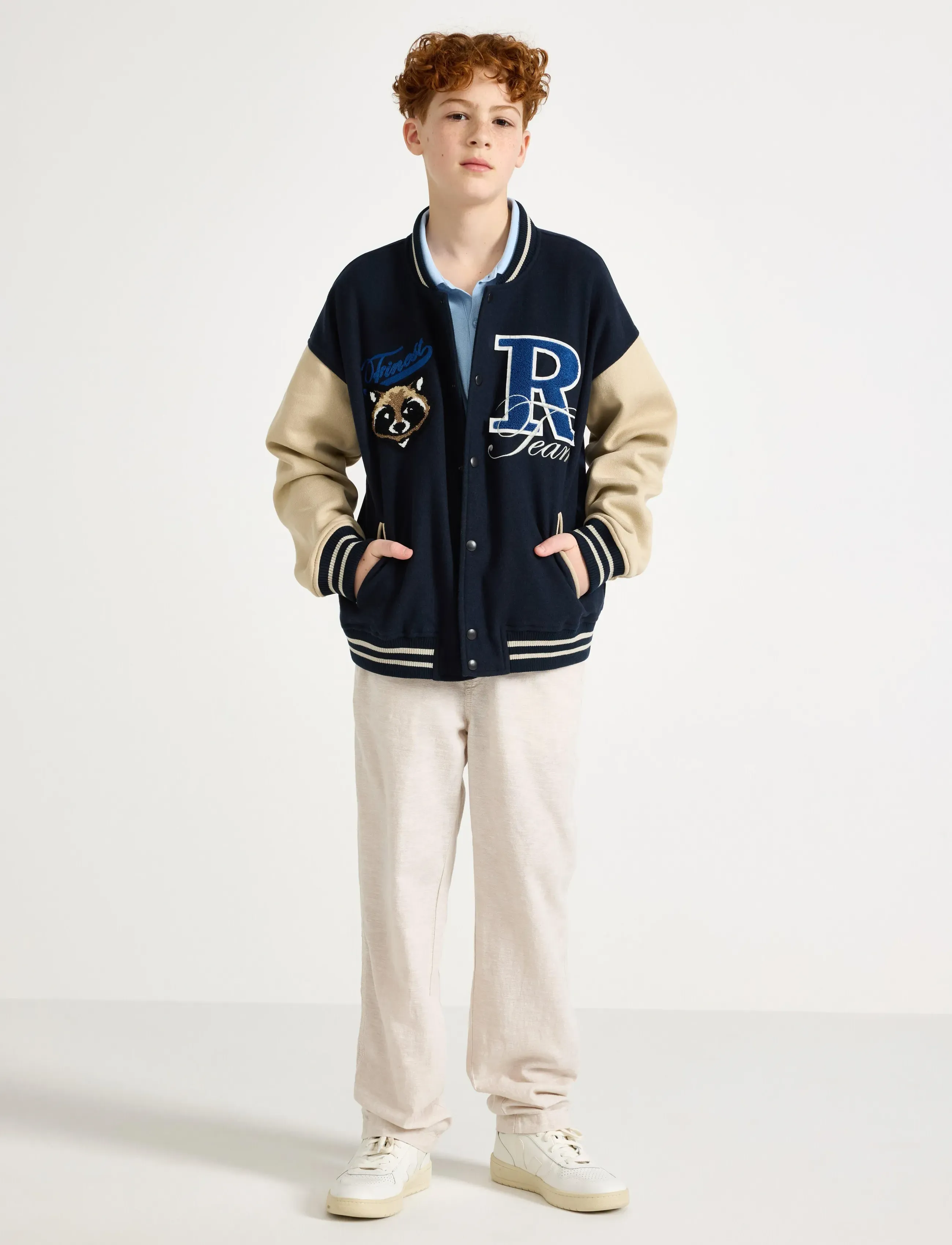 Lindex Trousers in linen blend - Bukser - LIGHT GREY / grey