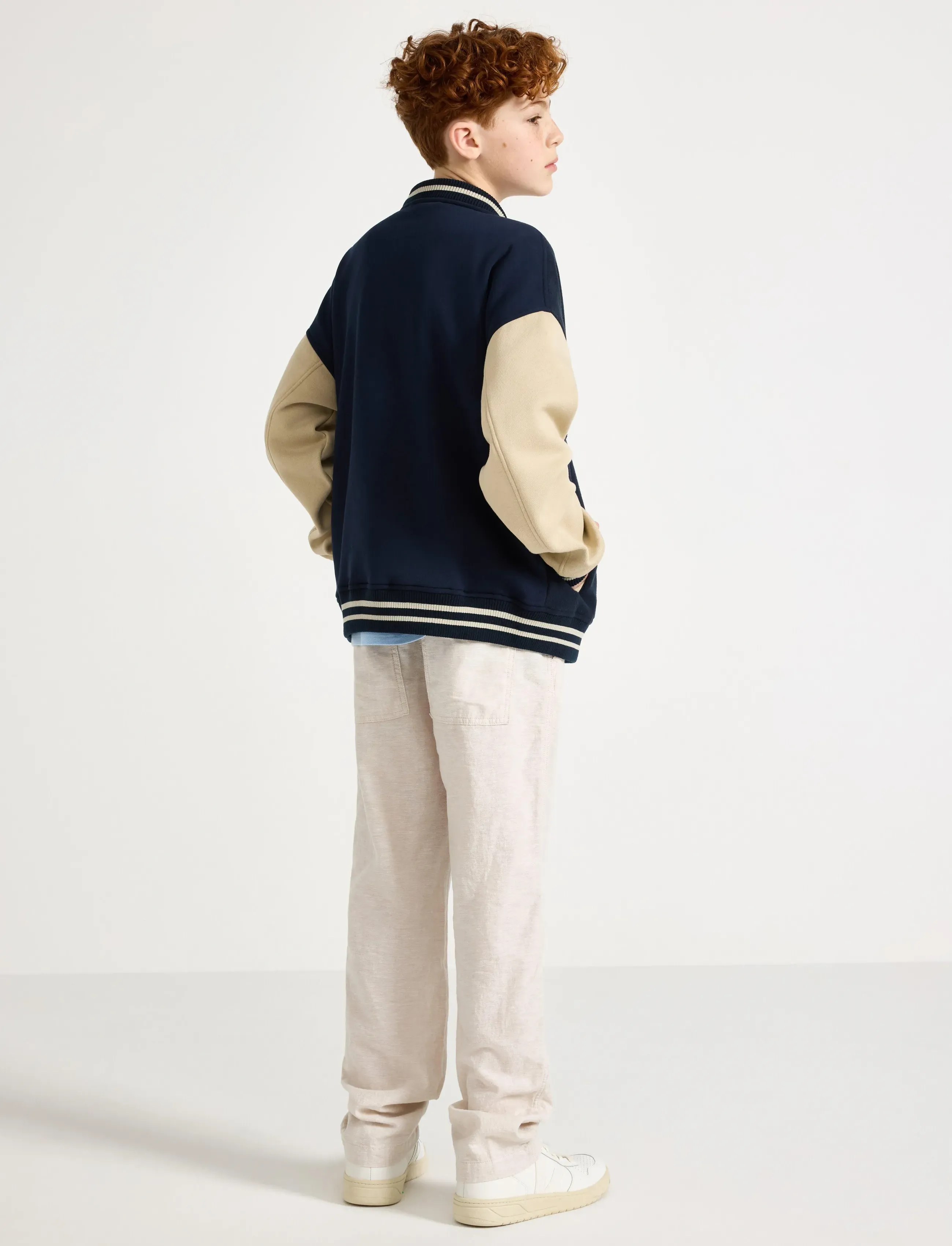 Lindex - Trousers in linen blend - trousers - light grey - 3