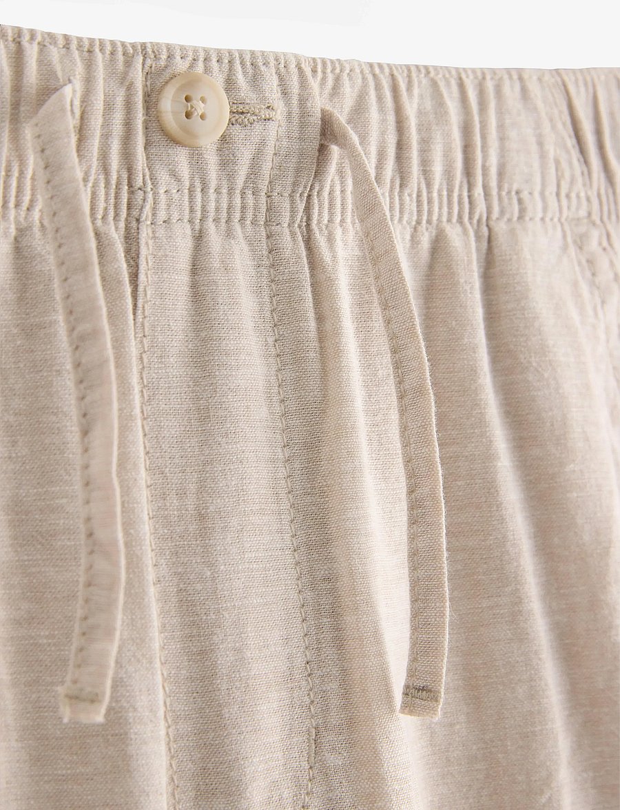 Lindex - Trousers in linen blend - leinen-kleidung - light grey - 5