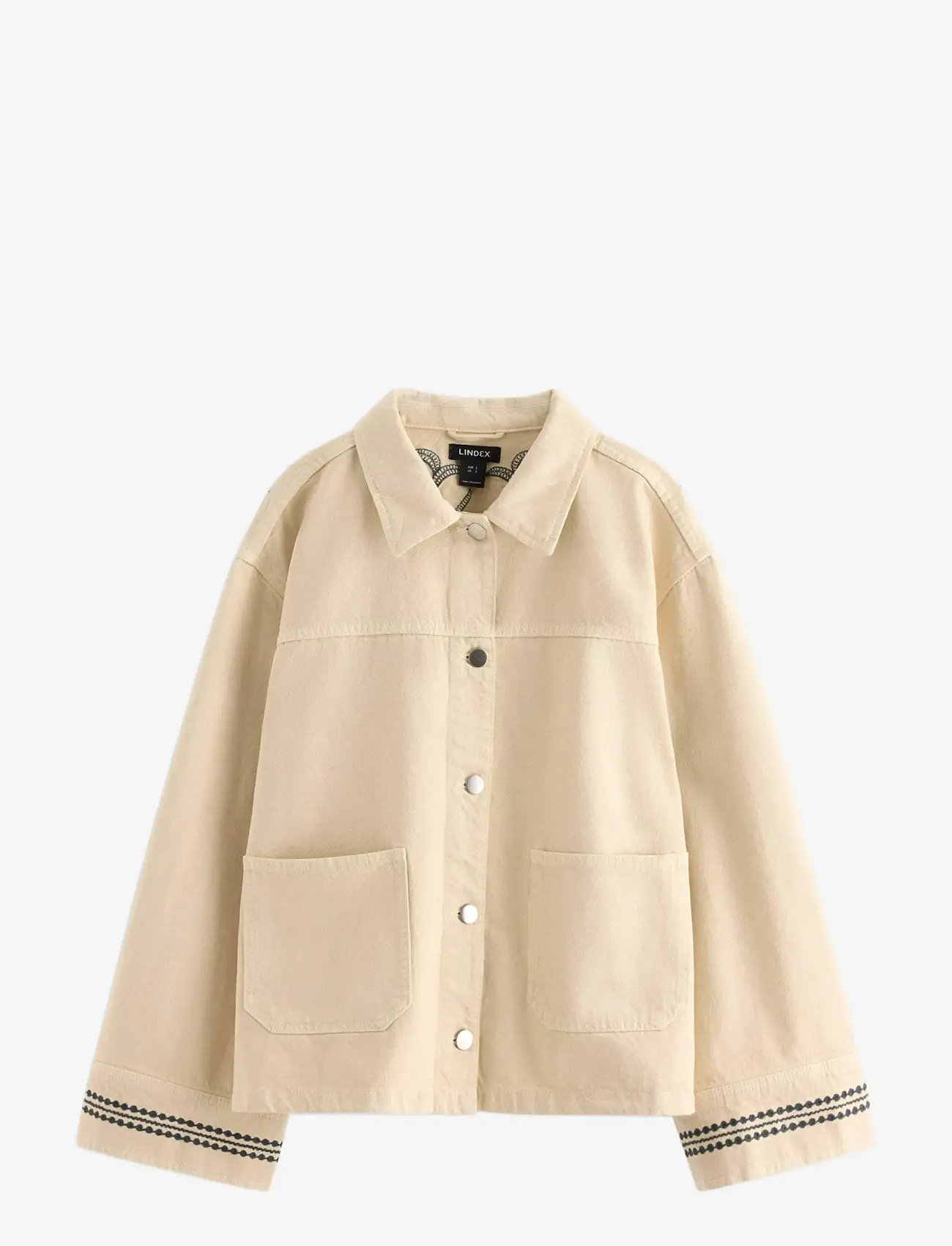 Lindex - Jacket with embroidery - light beige - 1