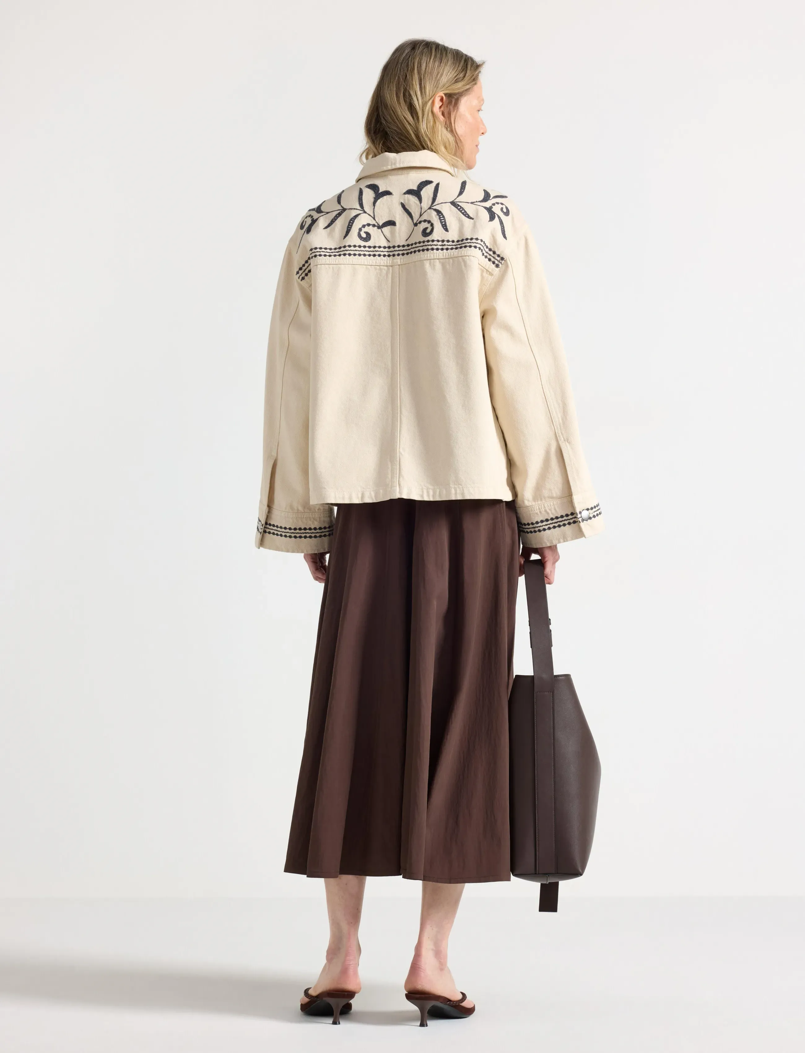 Lindex - Jacket with embroidery - spring jackets - light beige - 3