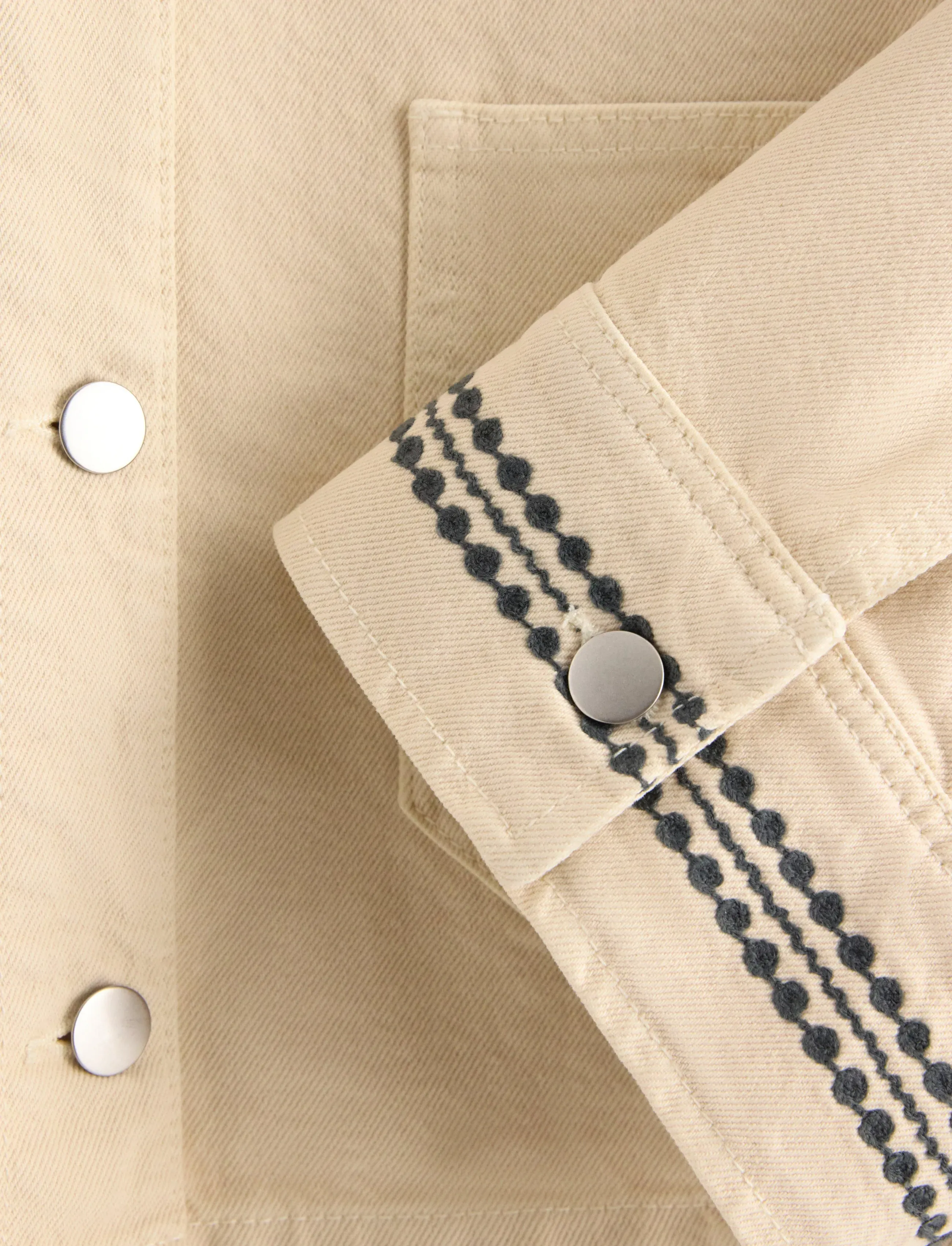 Lindex - Jacket with embroidery - spring jackets - light beige - 5