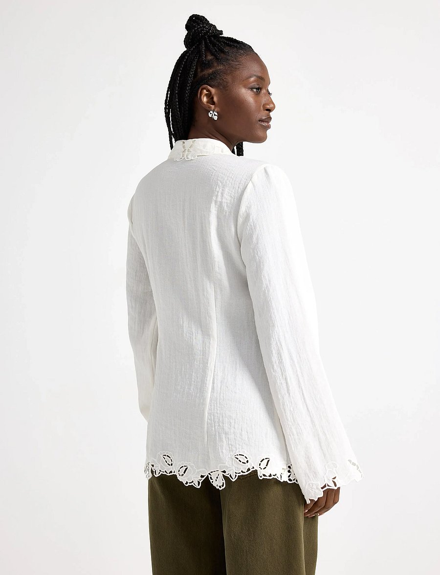 Lindex - Blouse Gunhild - pikkade varrukatega pluusid - off white - 3