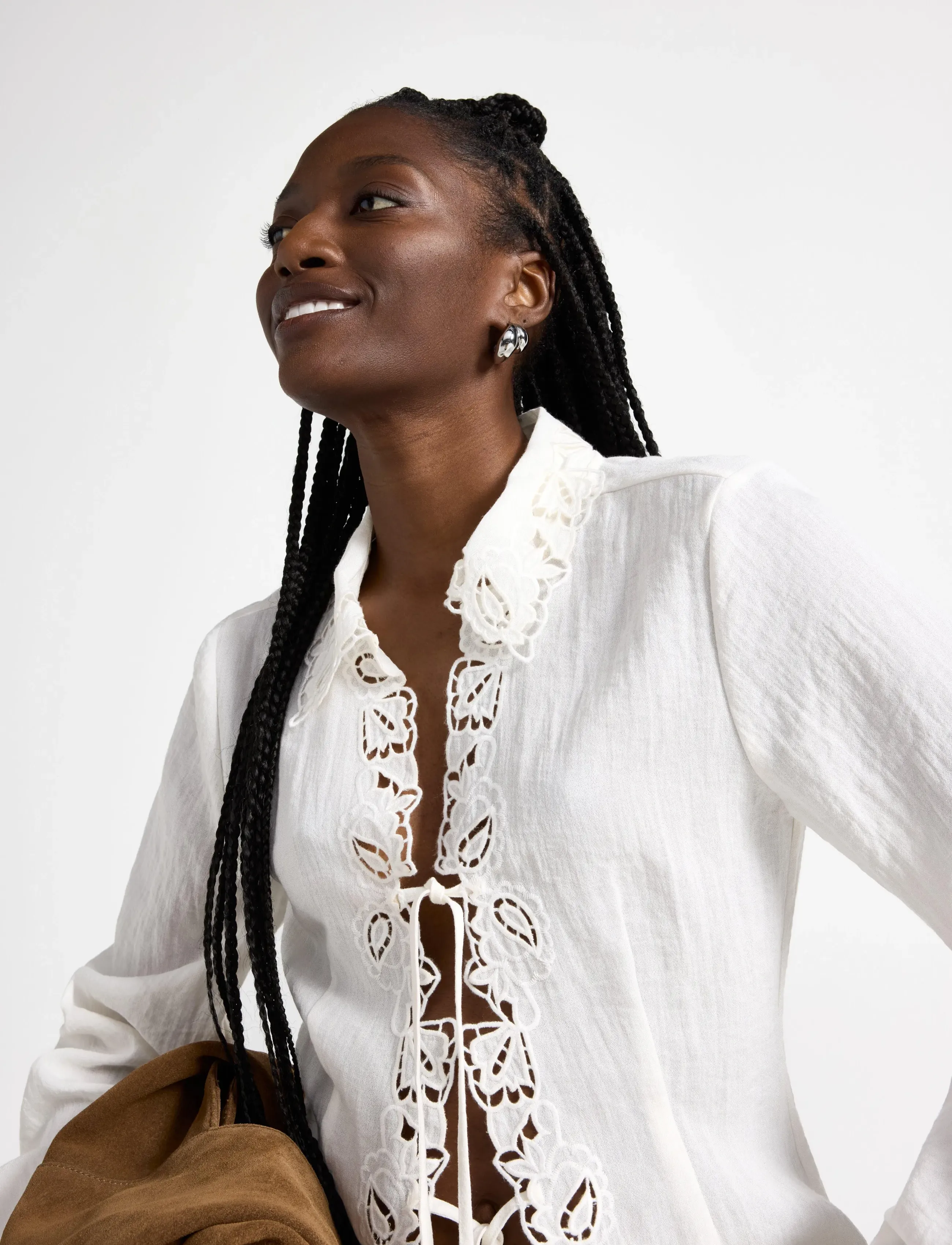 Lindex - Blouse Gunhild - pikkade varrukatega pluusid - off white - 4
