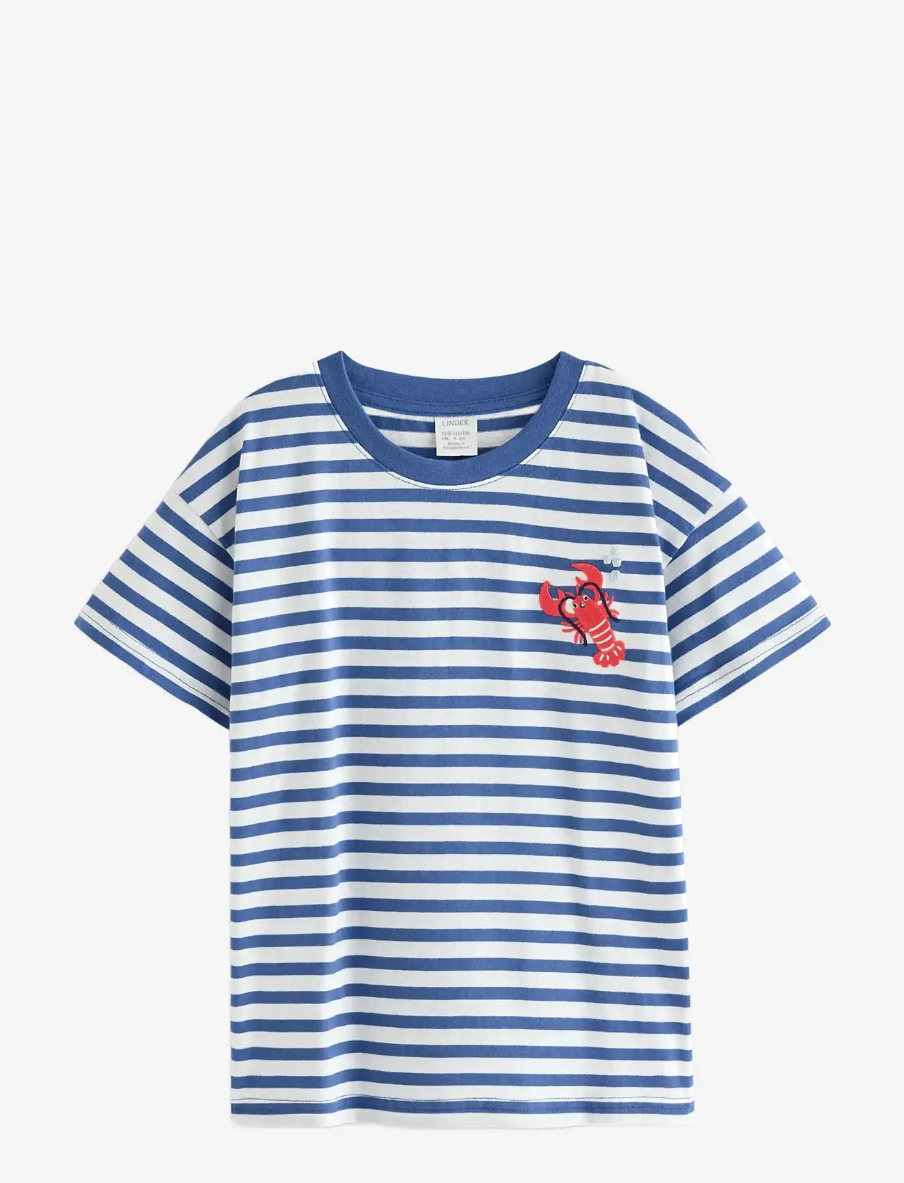 Lindex - Short-sleeved top - kortärmade t-shirts - blue - 1
