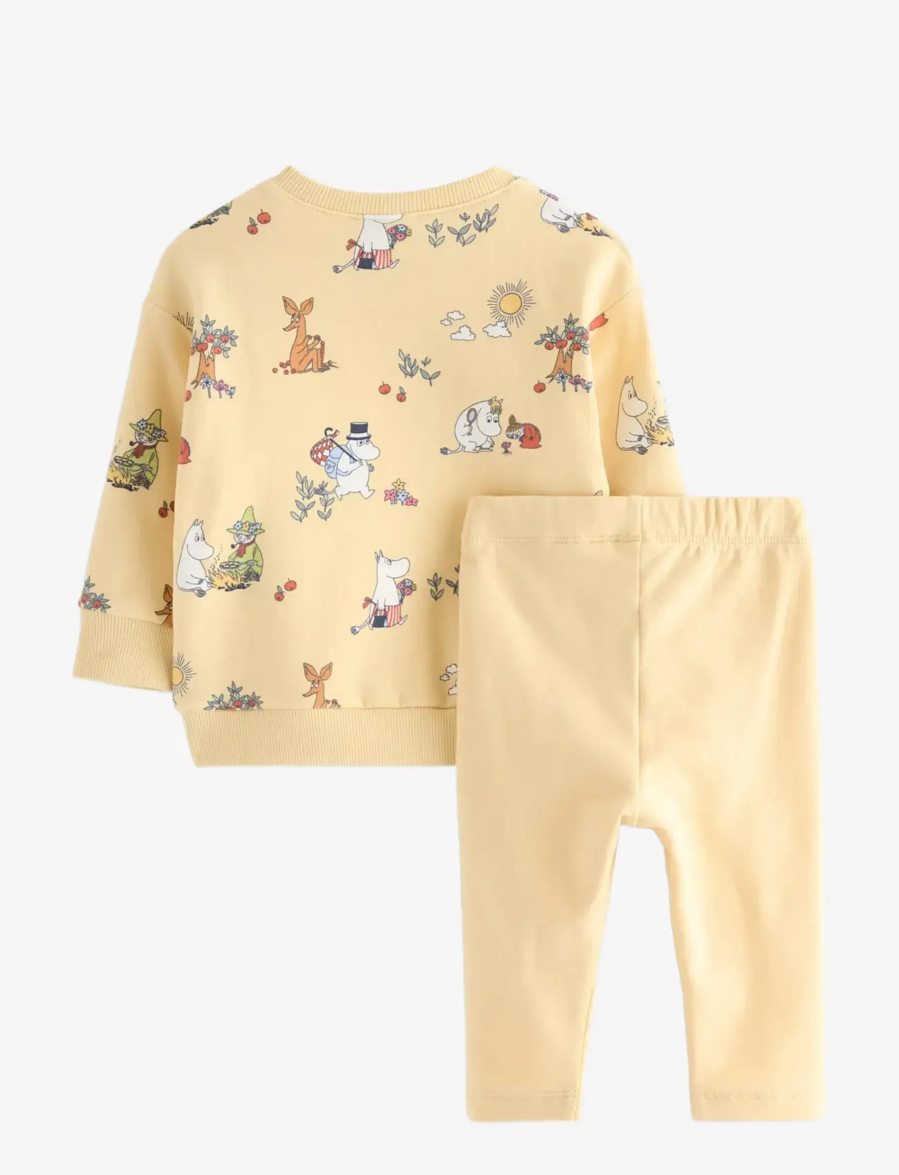 Lindex - Moomin set - sportanzüge - light dusty yellow - 1