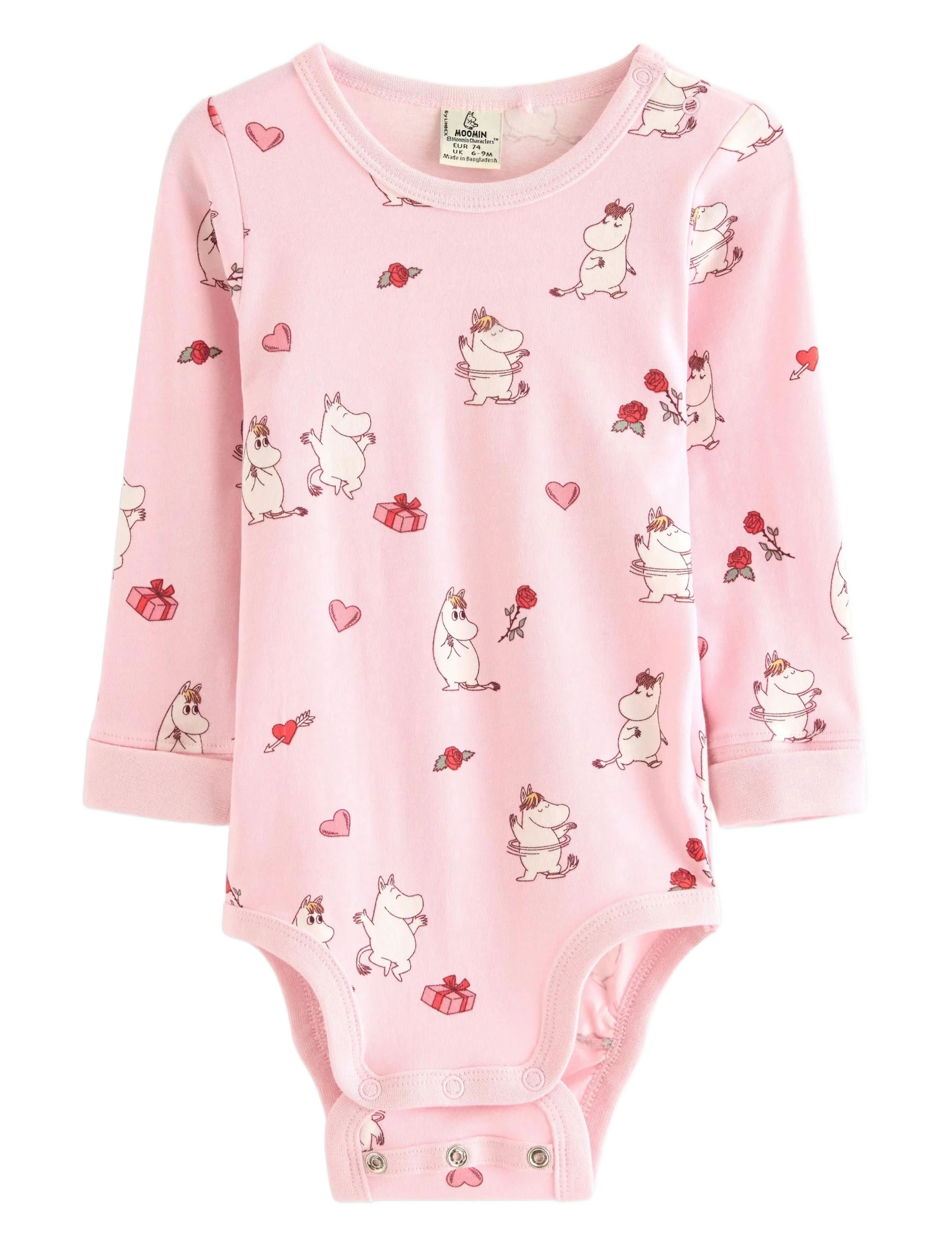 Lindex Moomin bodysuit - 4 for 3 - LIGHT PINK / pink/rose