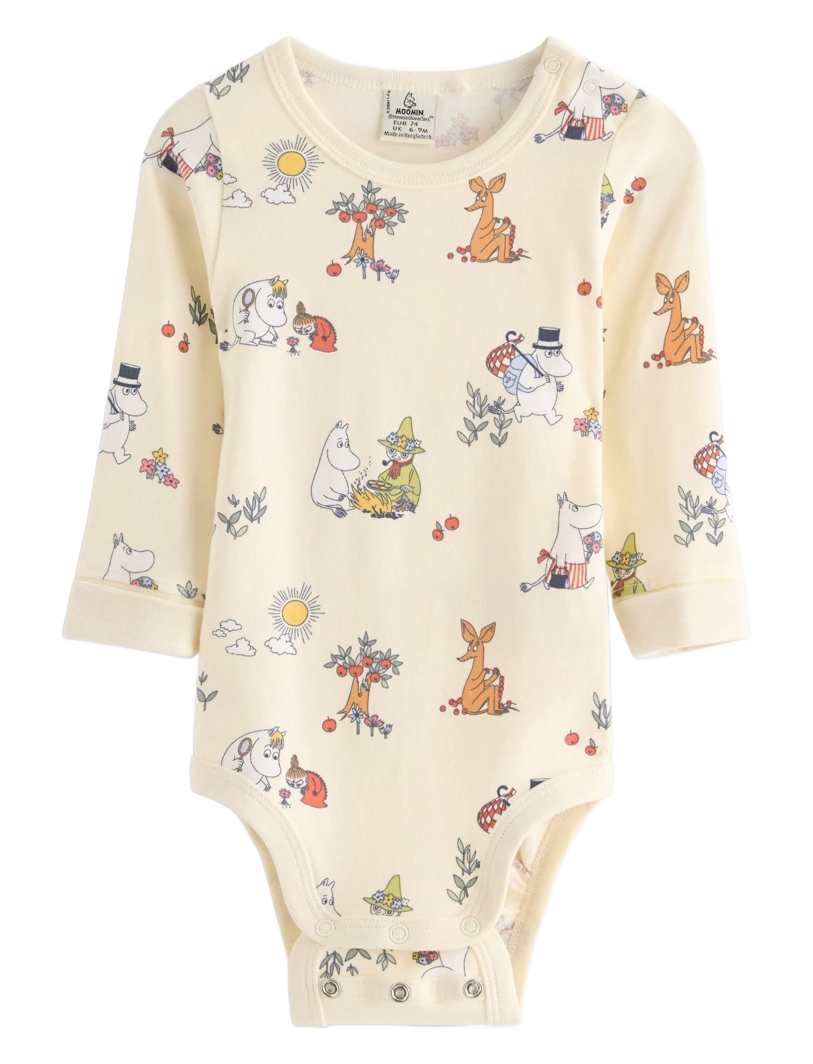 Lindex Body Moomin - Baby 44-92 - WHITE / cream