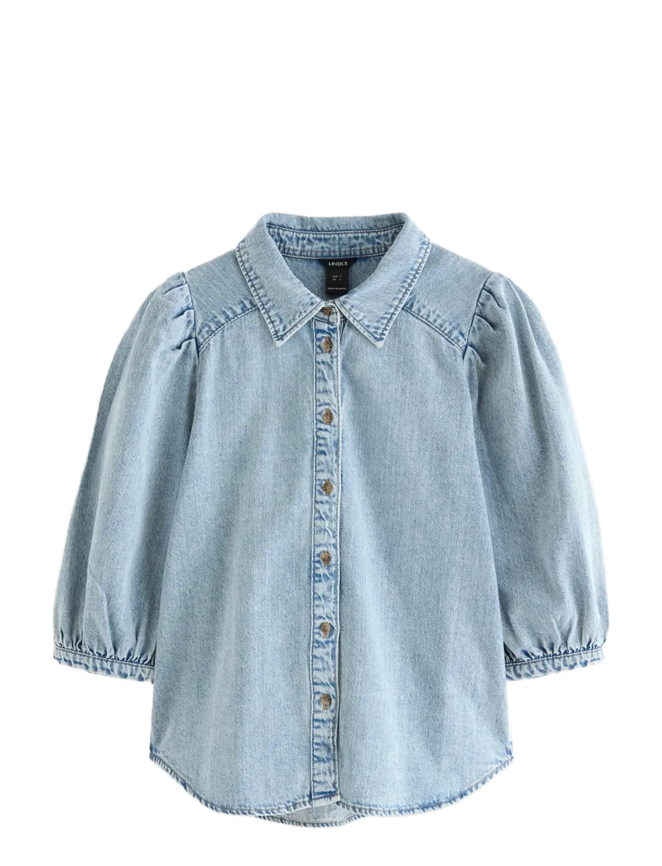 Lindex Short-sleeved denim shirt - Kampagne - DENIM BLUE / blue
