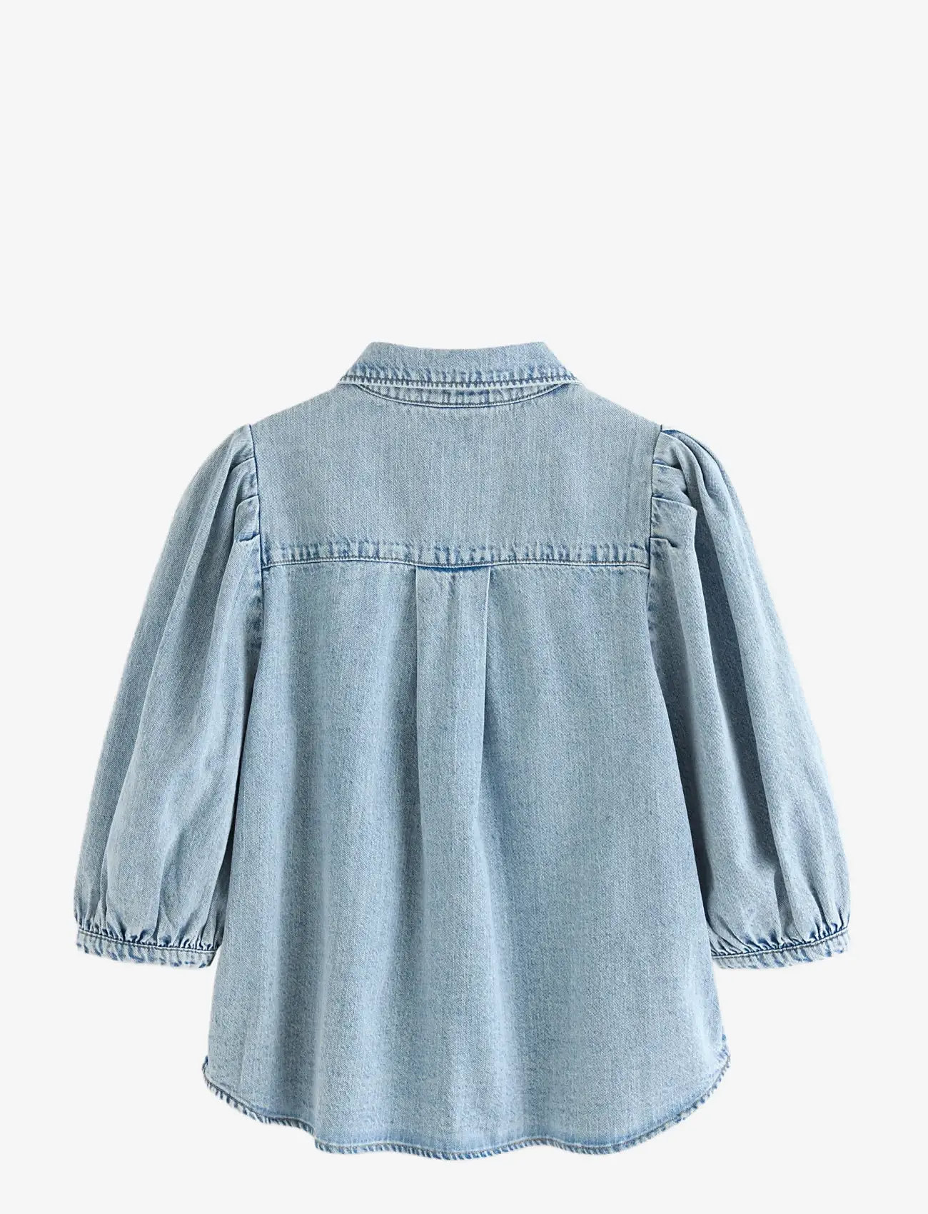 Lindex - Short-sleeved denim shirt - denimskjorter - denim blue - 2