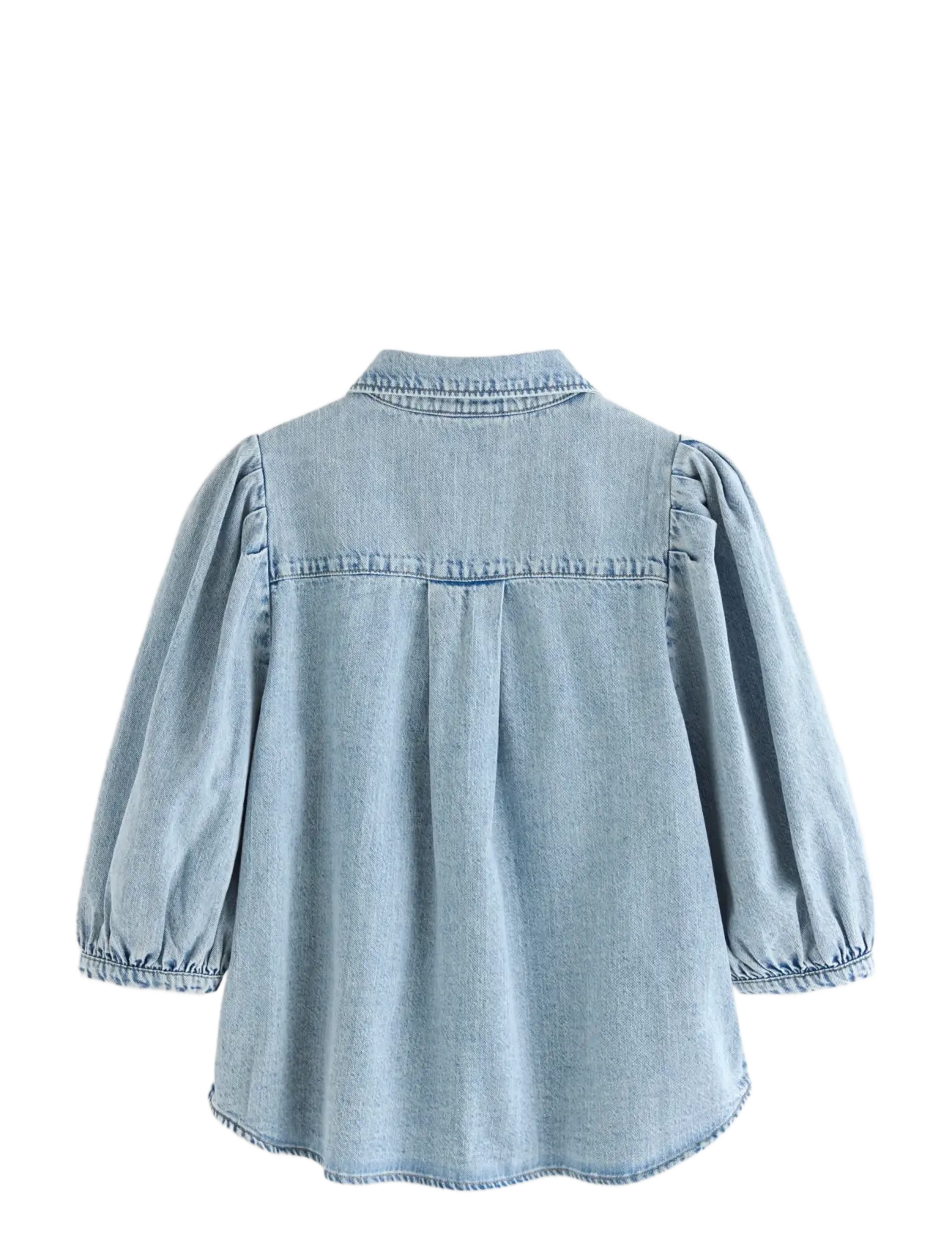 Lindex - Short-sleeved denim shirt - teksasärgid - denim blue - 2