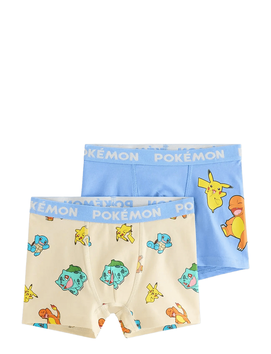 Lindex - 2-pack Pokémon boxer shorts - unterhosen - light blue - 0