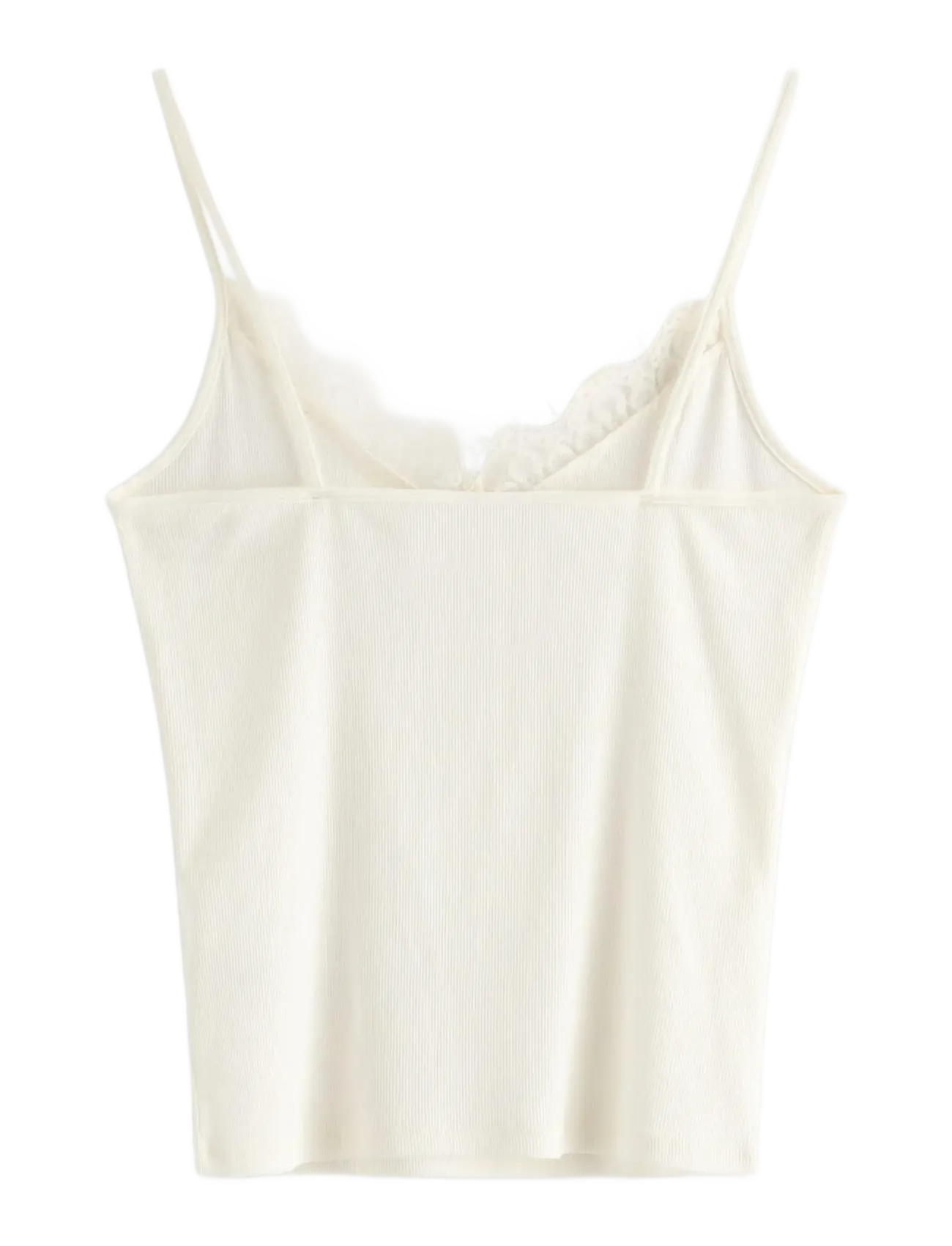 Lindex - Ribbed camisole - varrukateta topid - light white - 2