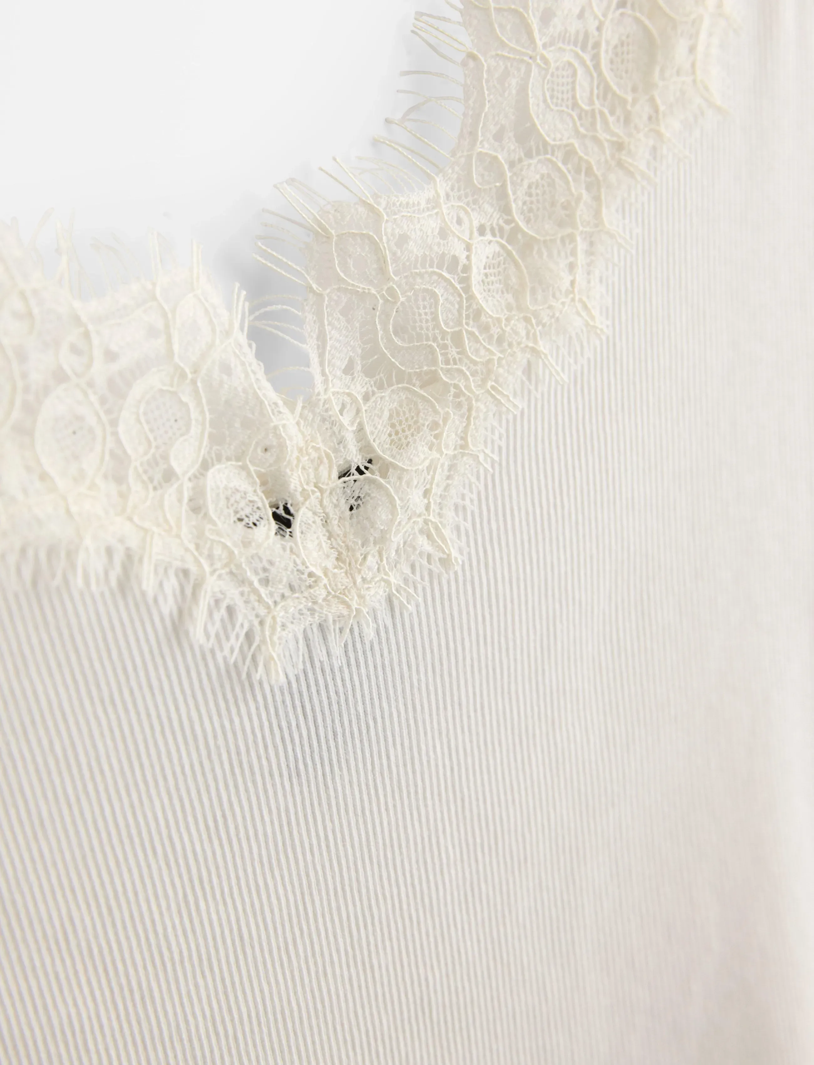 Lindex - Ribbed camisole - varrukateta topid - light white - 5