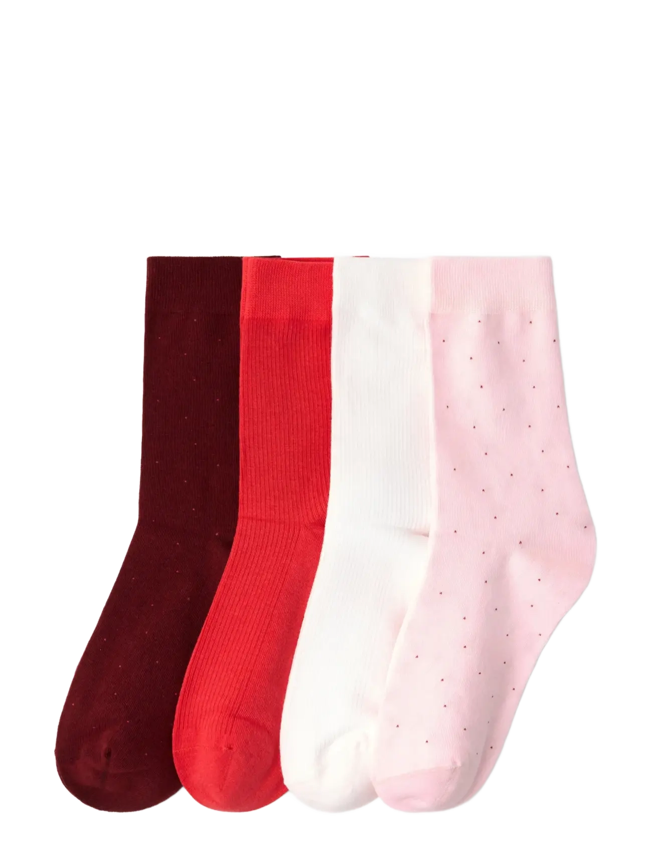 Lindex Sock 4 p mini dots - Socks - LIGHT PINK / multi
