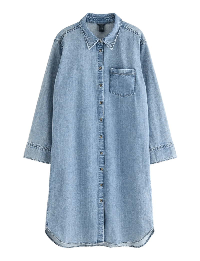 Lindex - Shirt Dress Nadja - hemdkleider - denim blue - 1