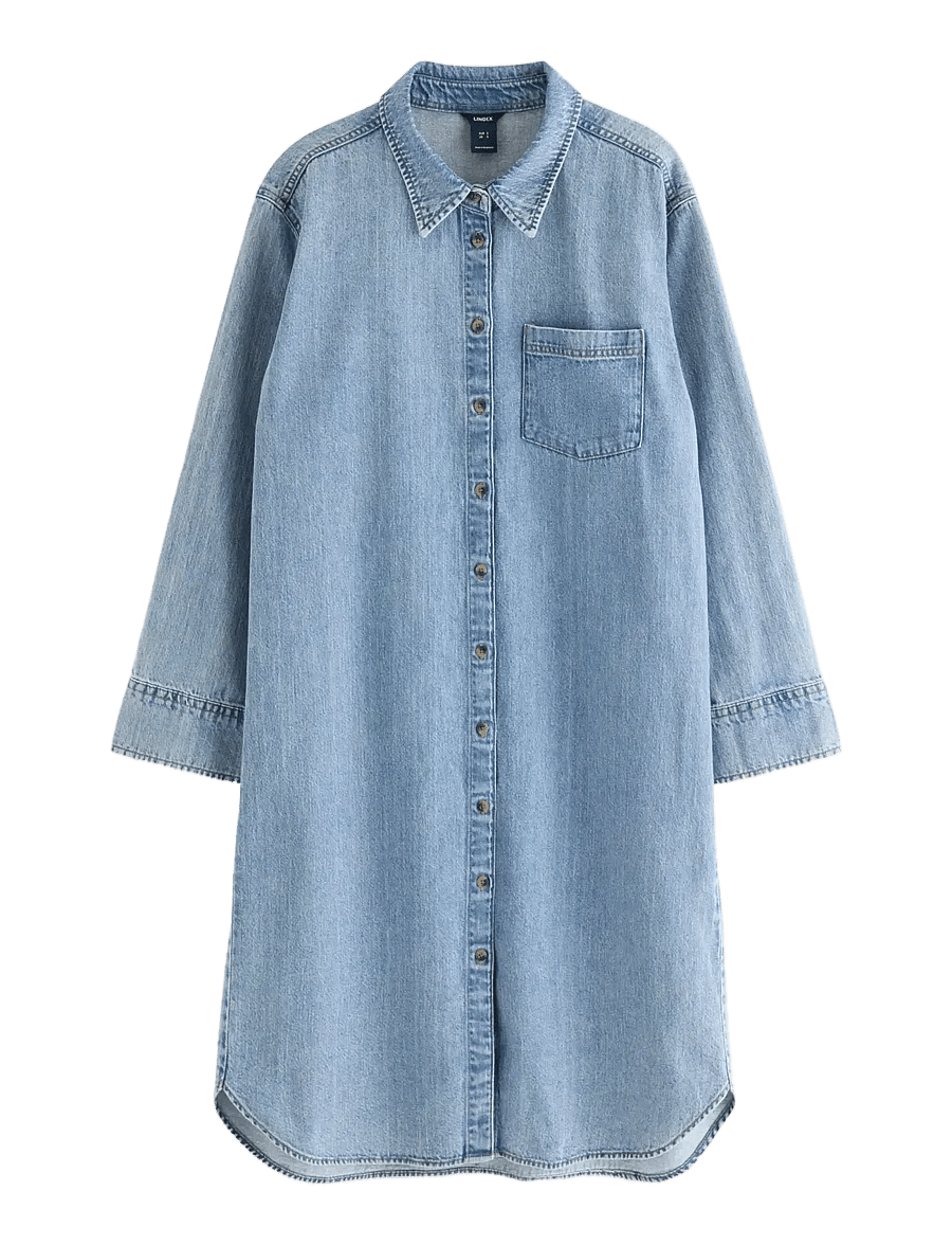 Lindex - Shirt Dress Nadja - skjortekjoler - denim blue - 1