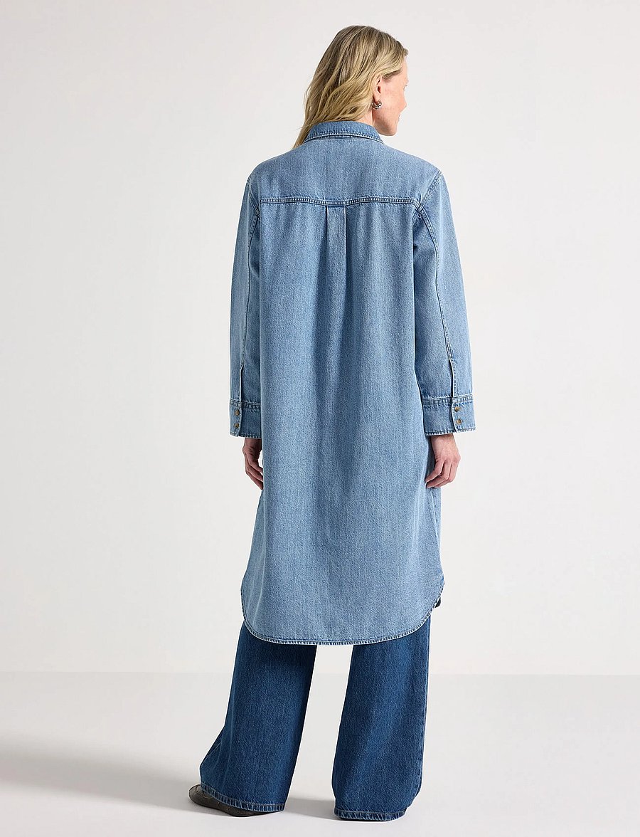 Lindex - Shirt Dress Nadja - skjortekjoler - denim blue - 3